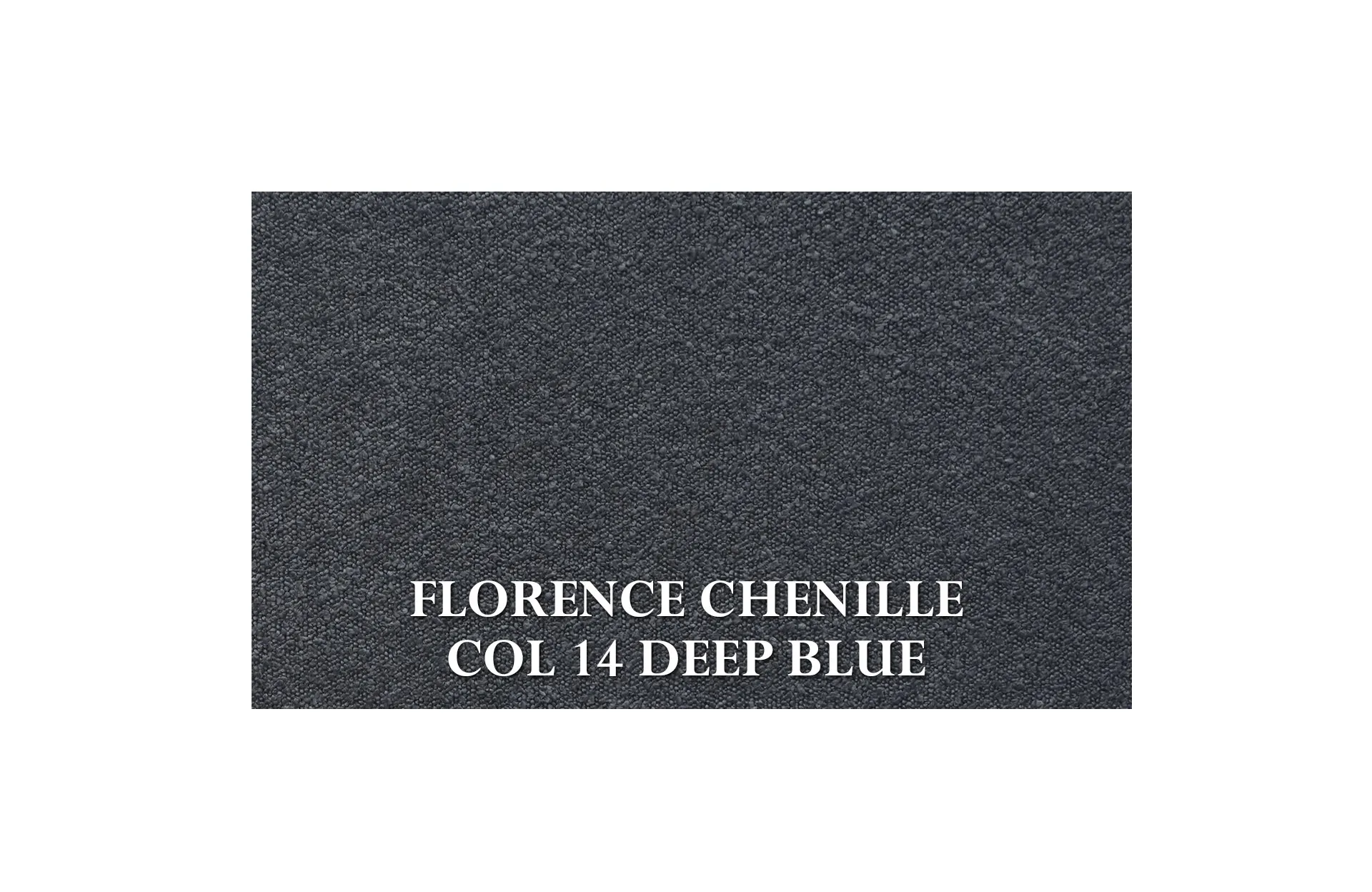 Home Decor Tosna Armchair FC 14 Deep Blue Fabric View FLORENCE CHENILLE COL 14 DEEP BLUE