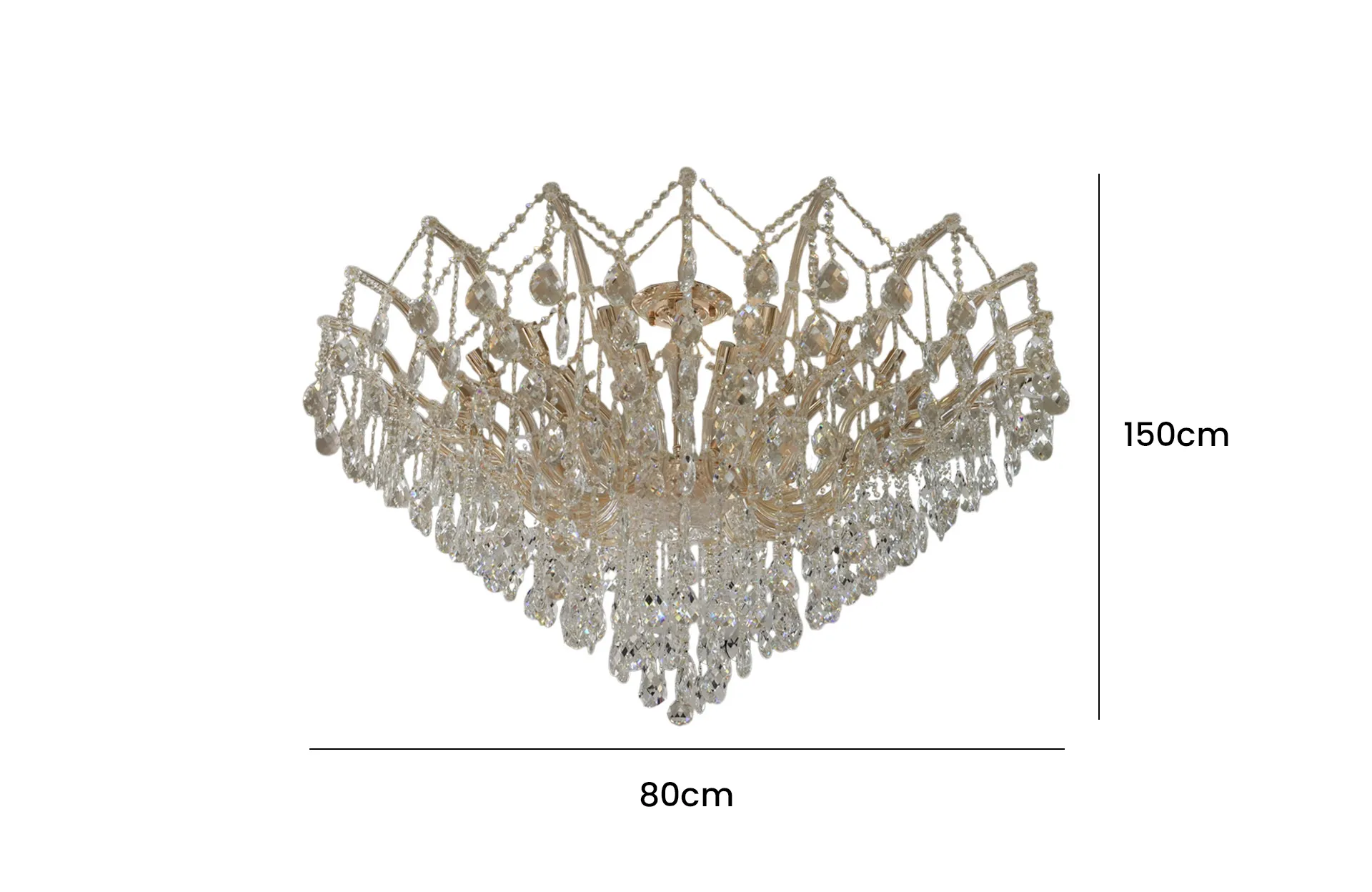 Home Decor Chandelier D2030-C30FG Celing Lights Size