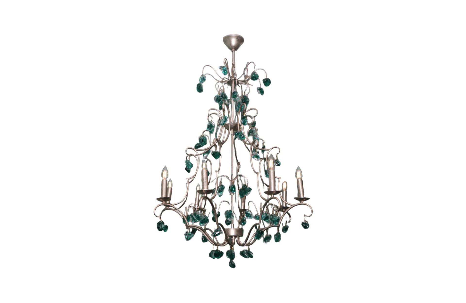 Home Decor Ceiling Light Chandelier D5058-8SYS-BU Front View