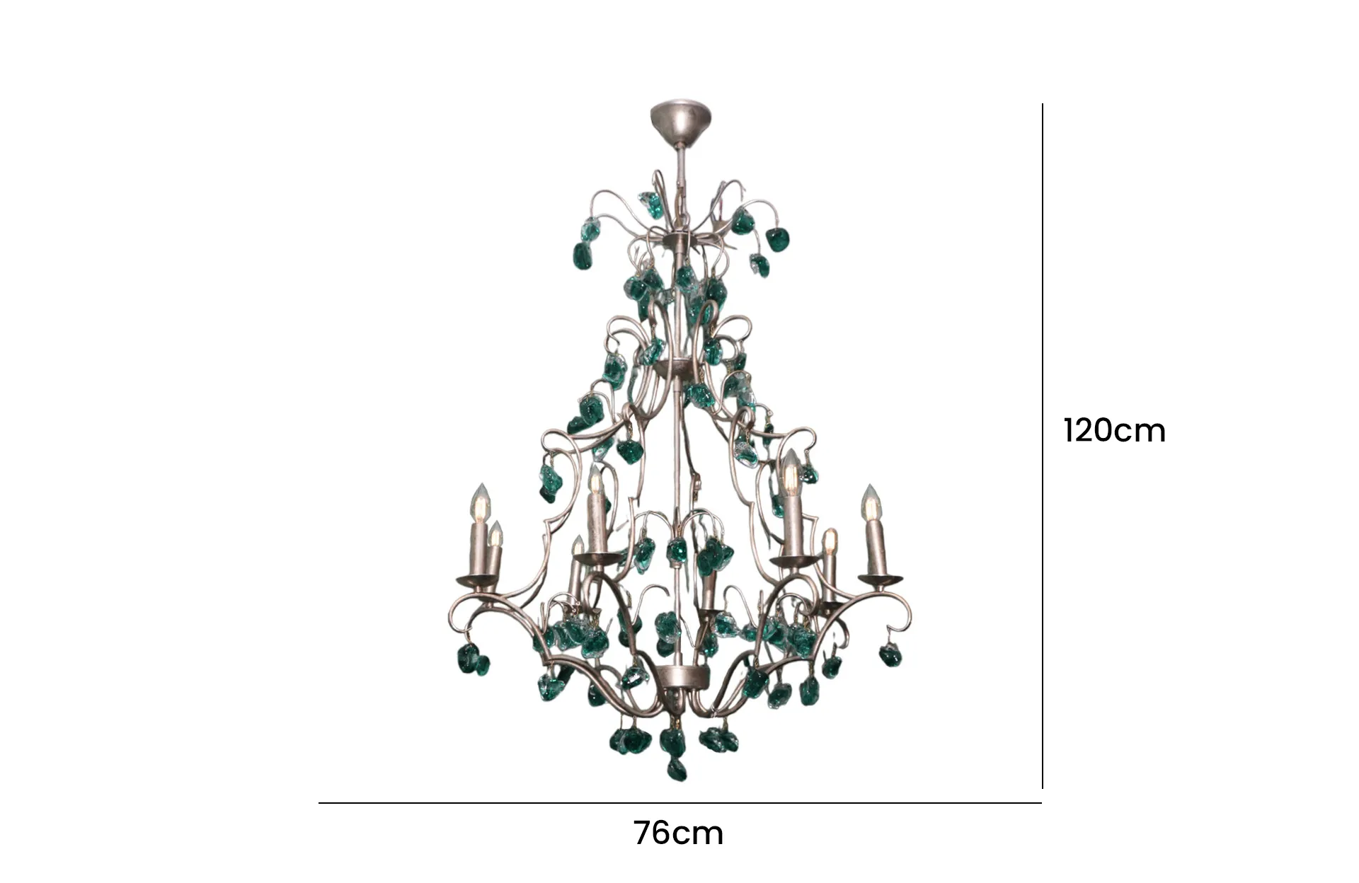 Home Decor Chandelier D5058-8SYS-BU Ceiling Lights Size