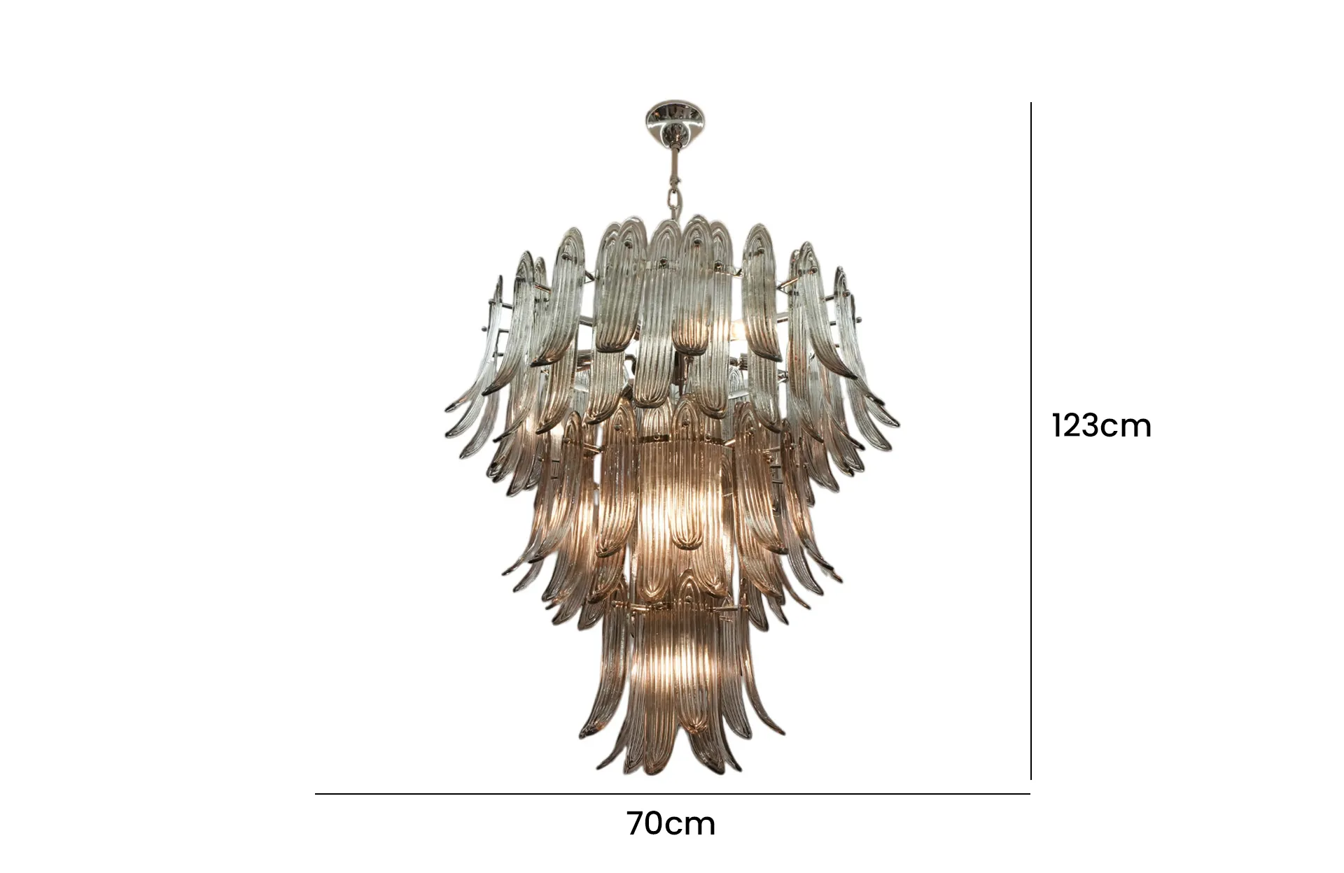 Home Decor Chandelier D5376-10N-SQ Ceiling Lights Size