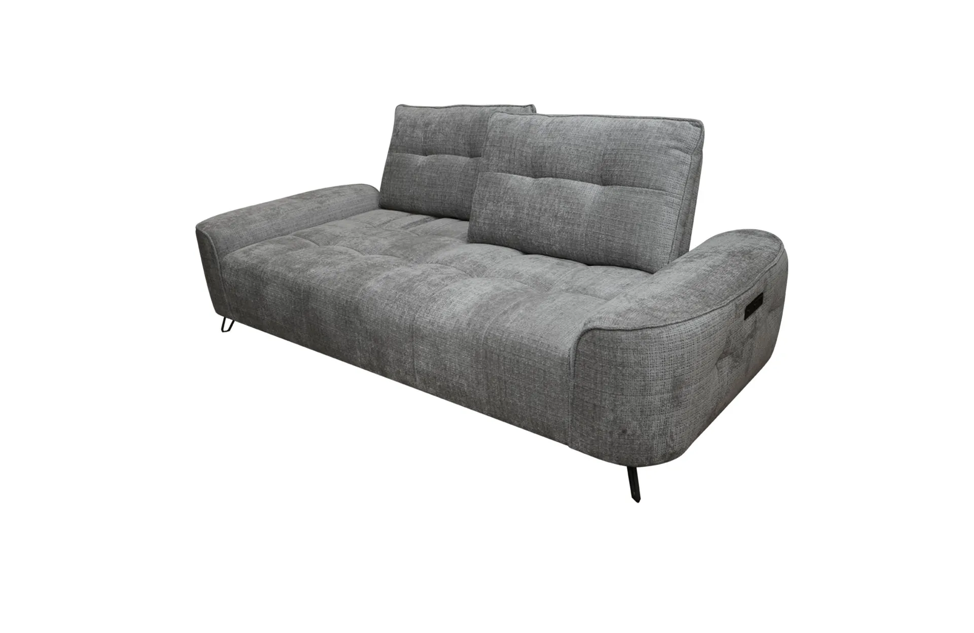 Home Decor Kahlo Power Back Sofa Open Backrest Side View