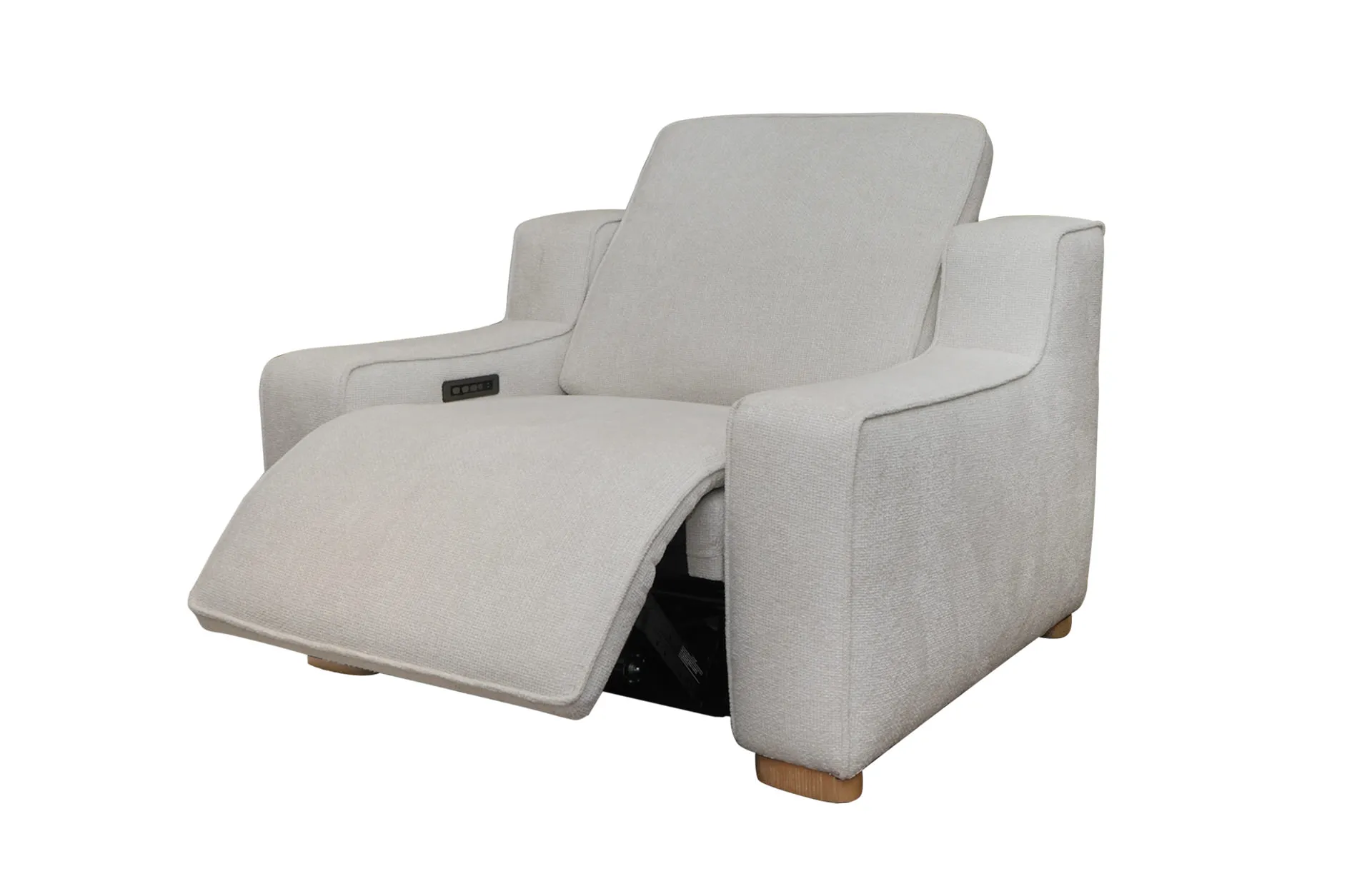 Home Decor Milo Power Recliner Armchair Open Seat Side View