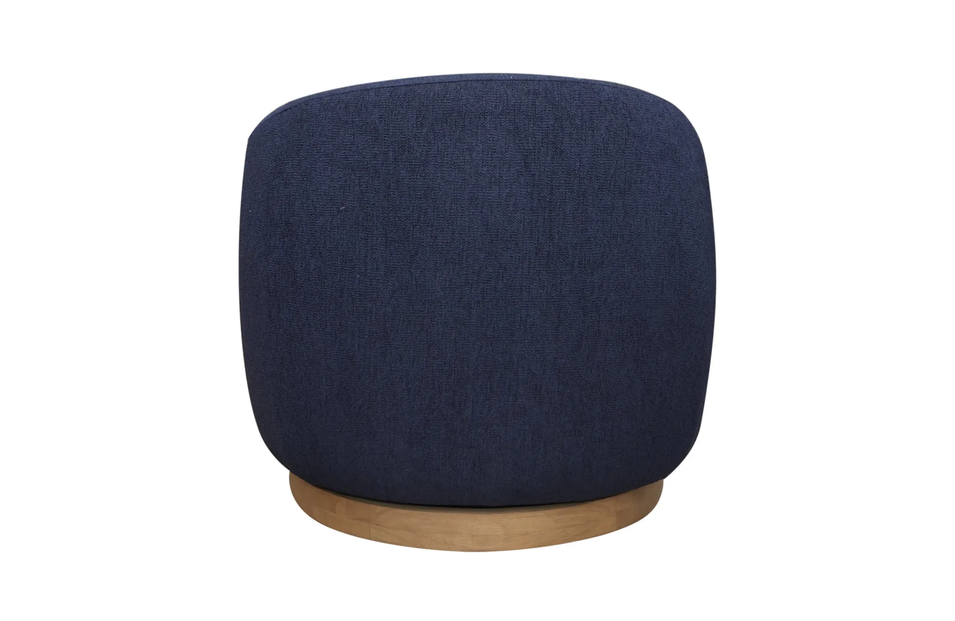 Home Decor Newport Swivel Armchair Denim Back View