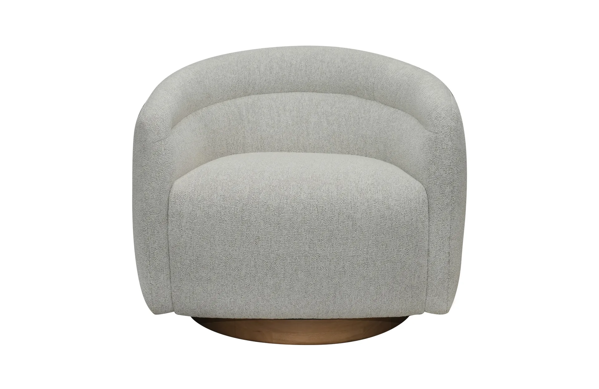 Home Decor Newport Swivel Armchair Sand Front View