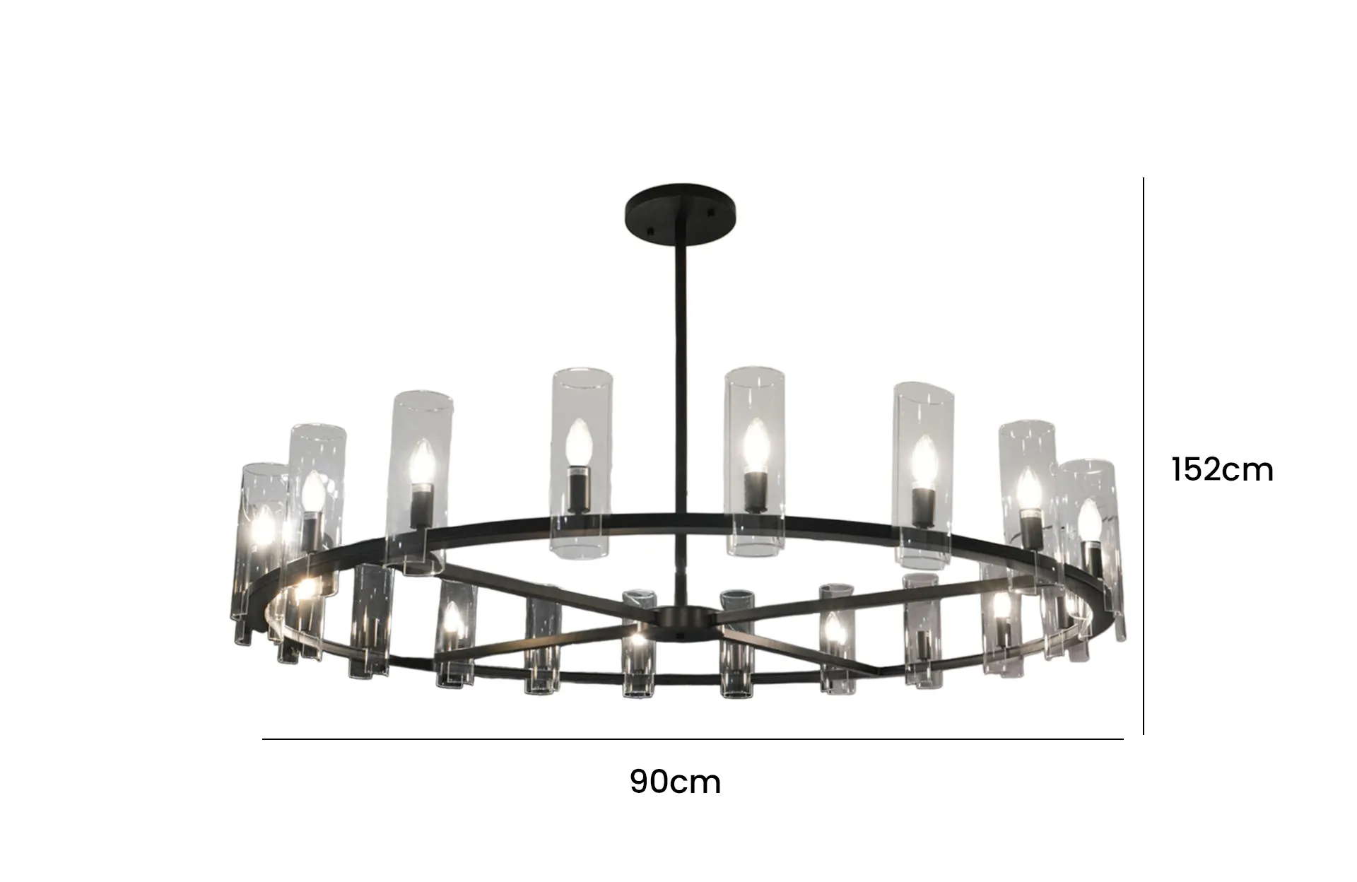 Home Decor Chandelier D5103-20YB Ceiling Lights Size