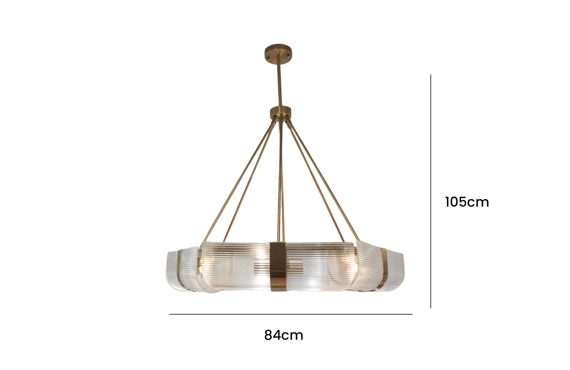 Home Decor Chandelier D8290-12BR Ceiling Lights Size