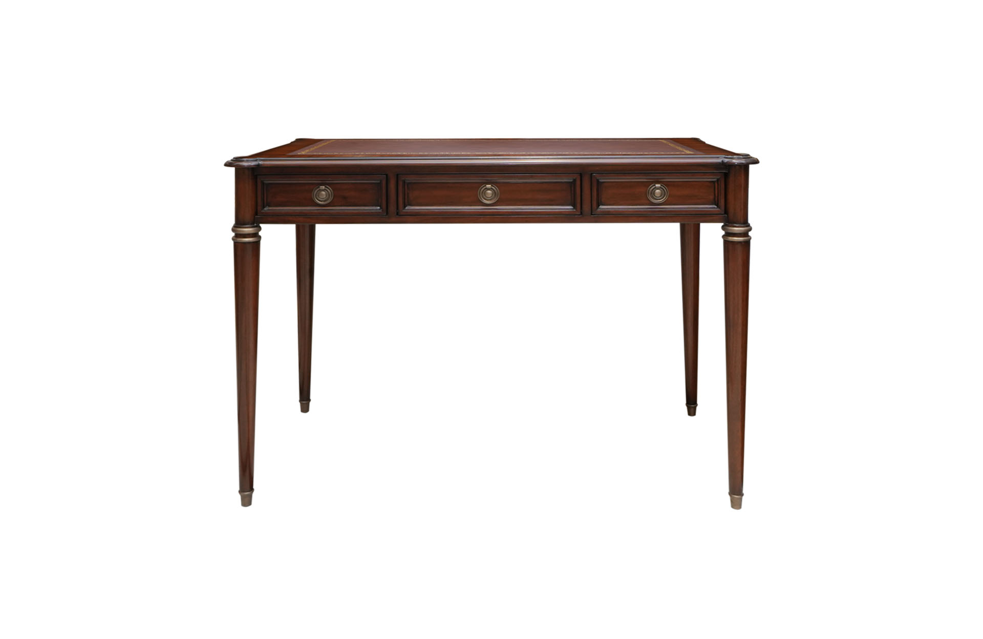 Home Decor Directoire Writing Desk Leather Top 33509L Front View