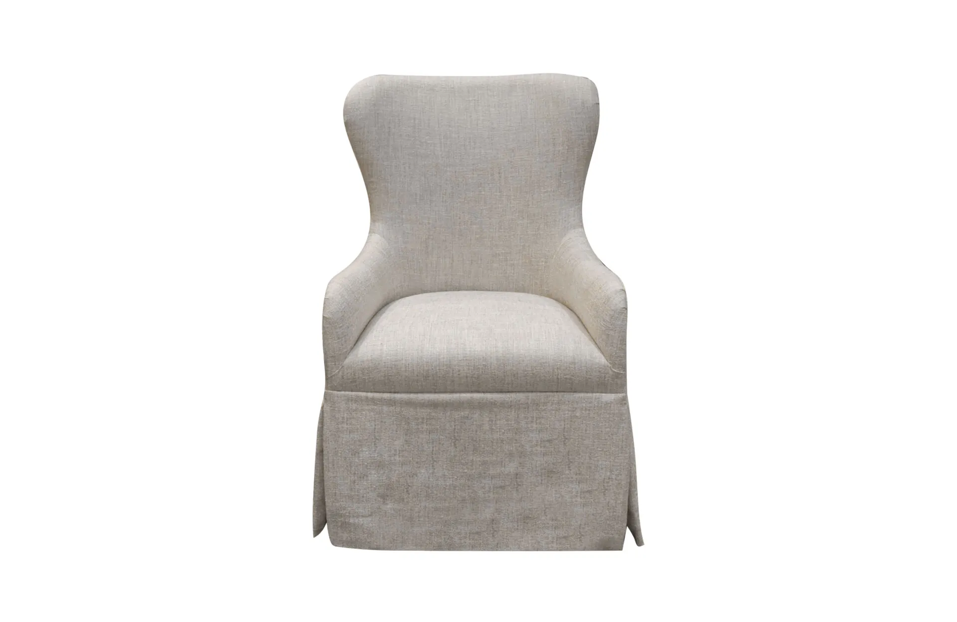 Home Decor Ella Dining Chair with Skirt BD 03 Nougat Front View