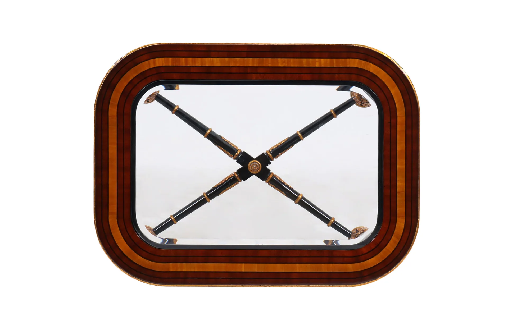 Home Decor Side Table Karna, Glass Top 34812 Top View