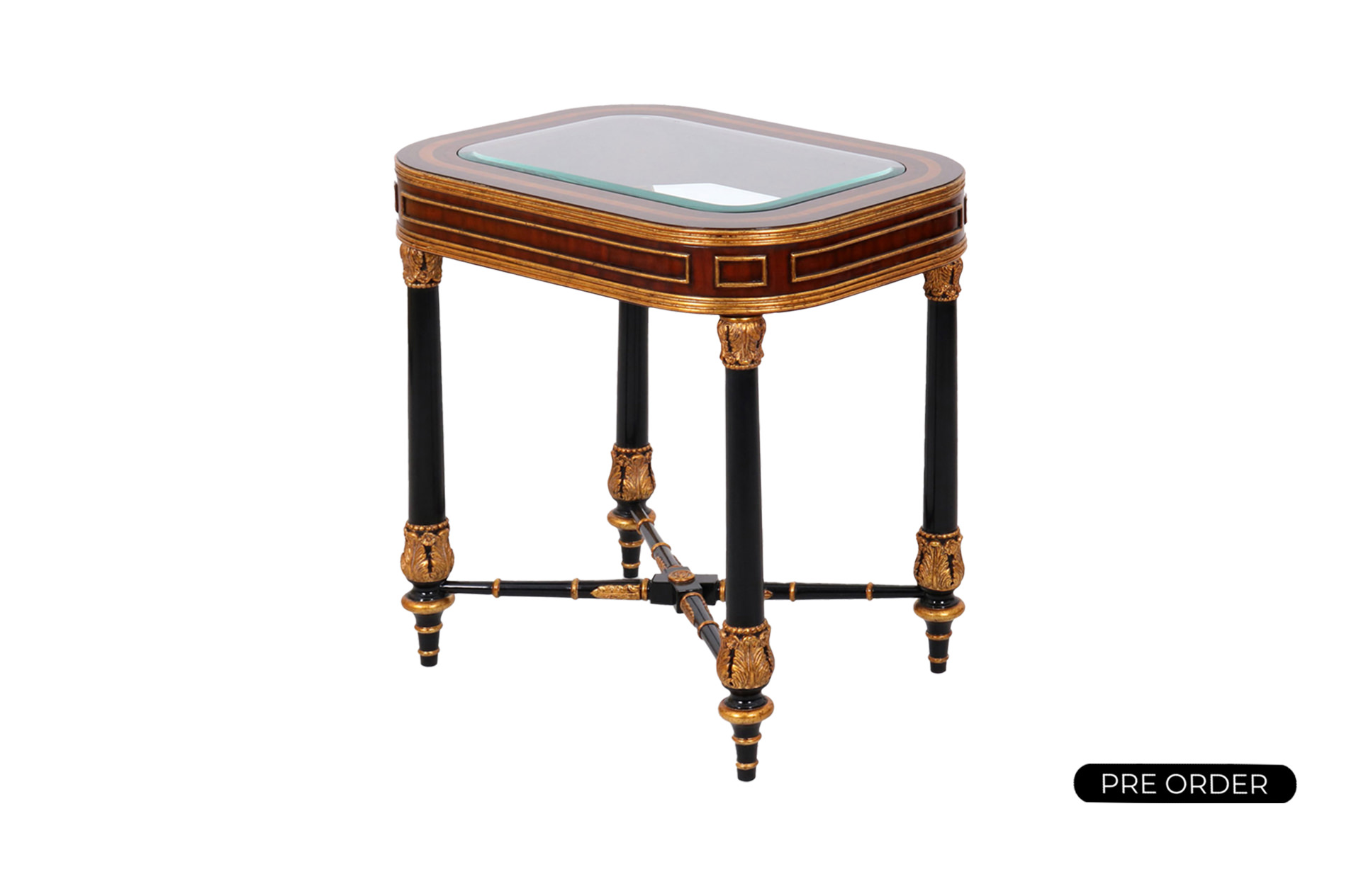 Side Table Karna, Glass Top 34812