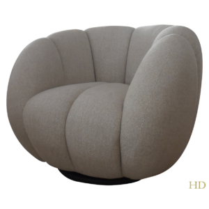 Home Decor Utrera Armchair Swivel Tan Side View