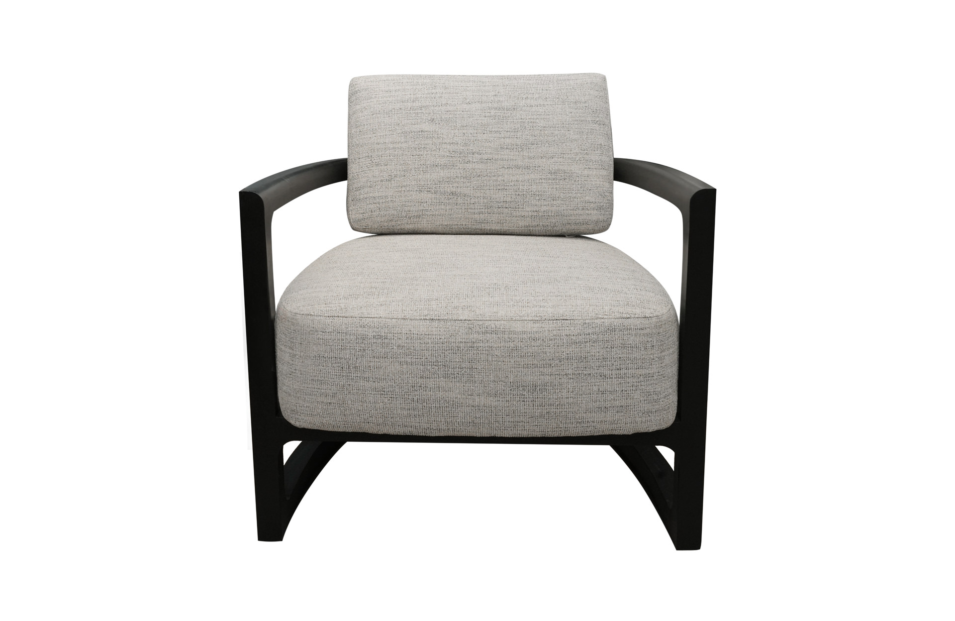 Home Decor Armchair Marbella Decature Pebble Front View