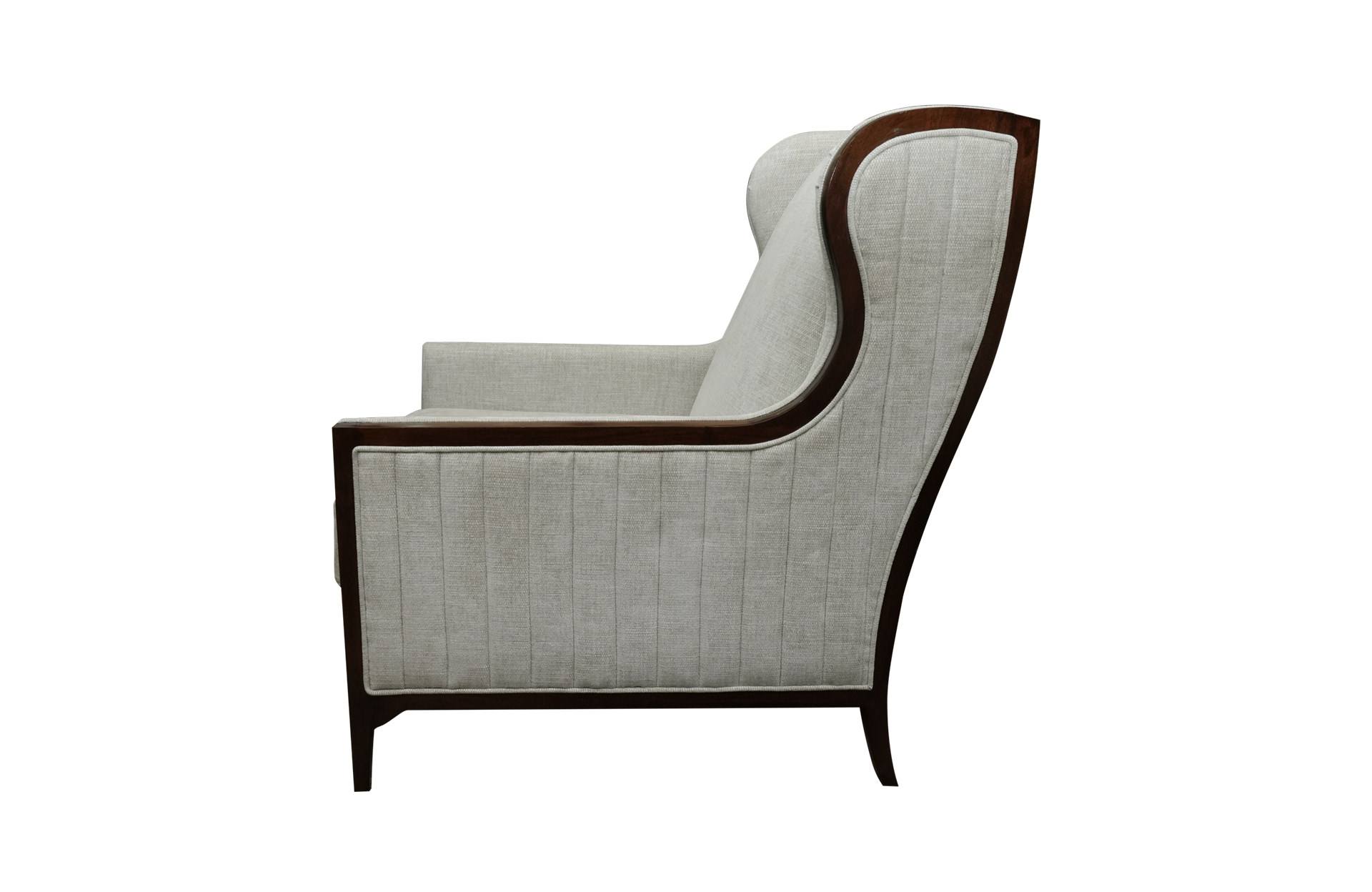 Home Decor Bergamo Armchair AB 105 Ecru Side View