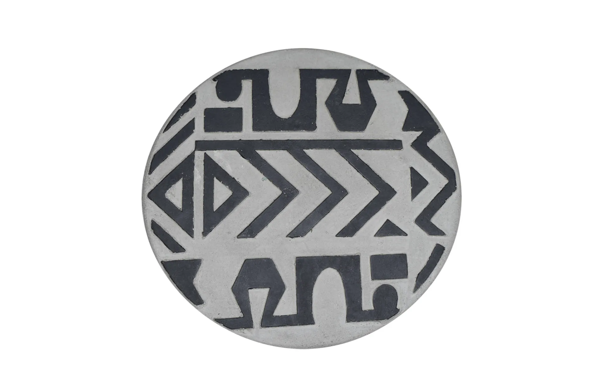 Home Decor Black Primitif Stool Top View