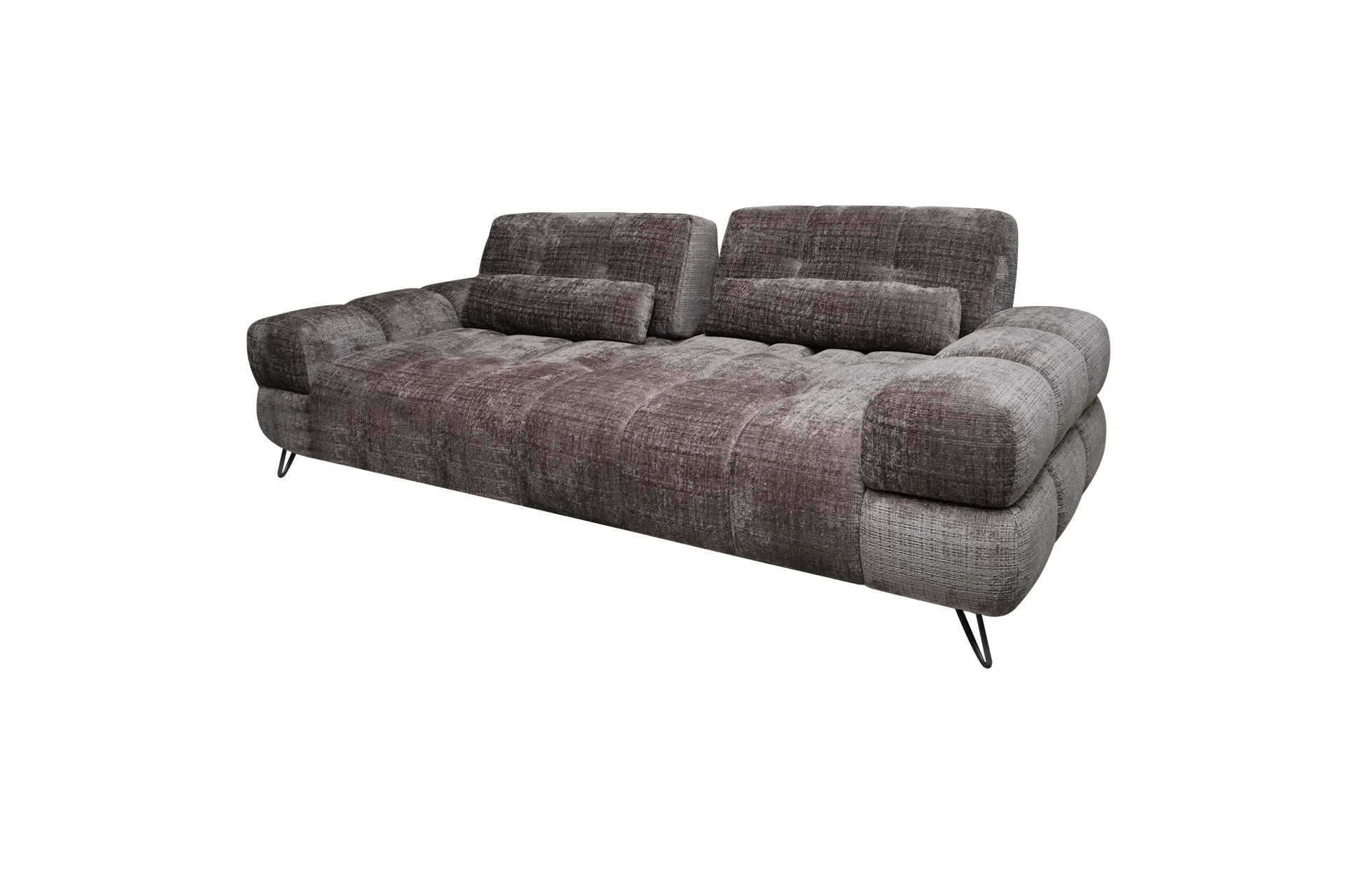 Home Decor Brig Power Sofa 2.5S Ash Taupe Side View 2