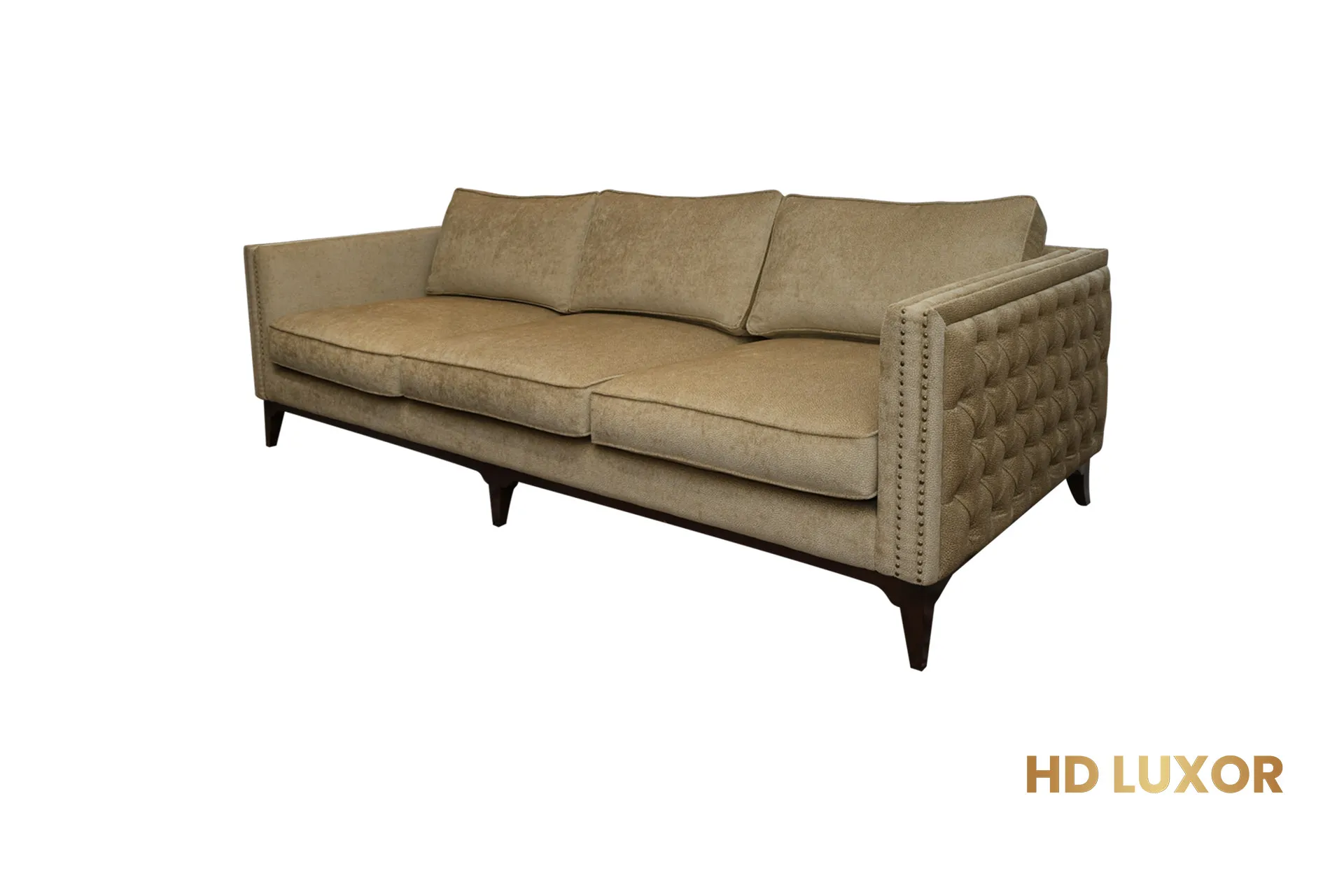 Home Decor Carryni Sofa 03 ( GOLD BLACK A ) Side View