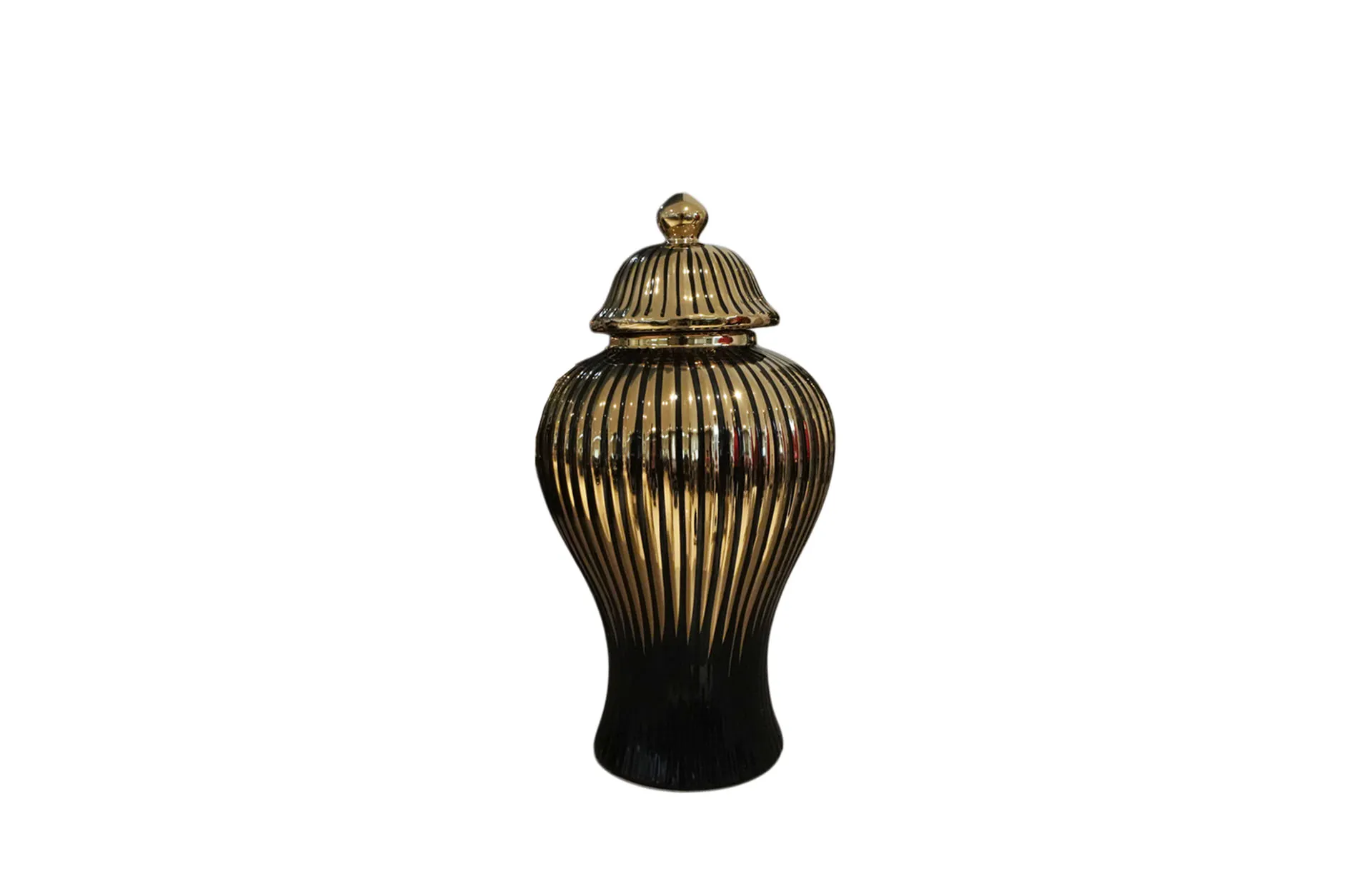 Home Decor Ceramic Decorate Jar V Design 11M Front View