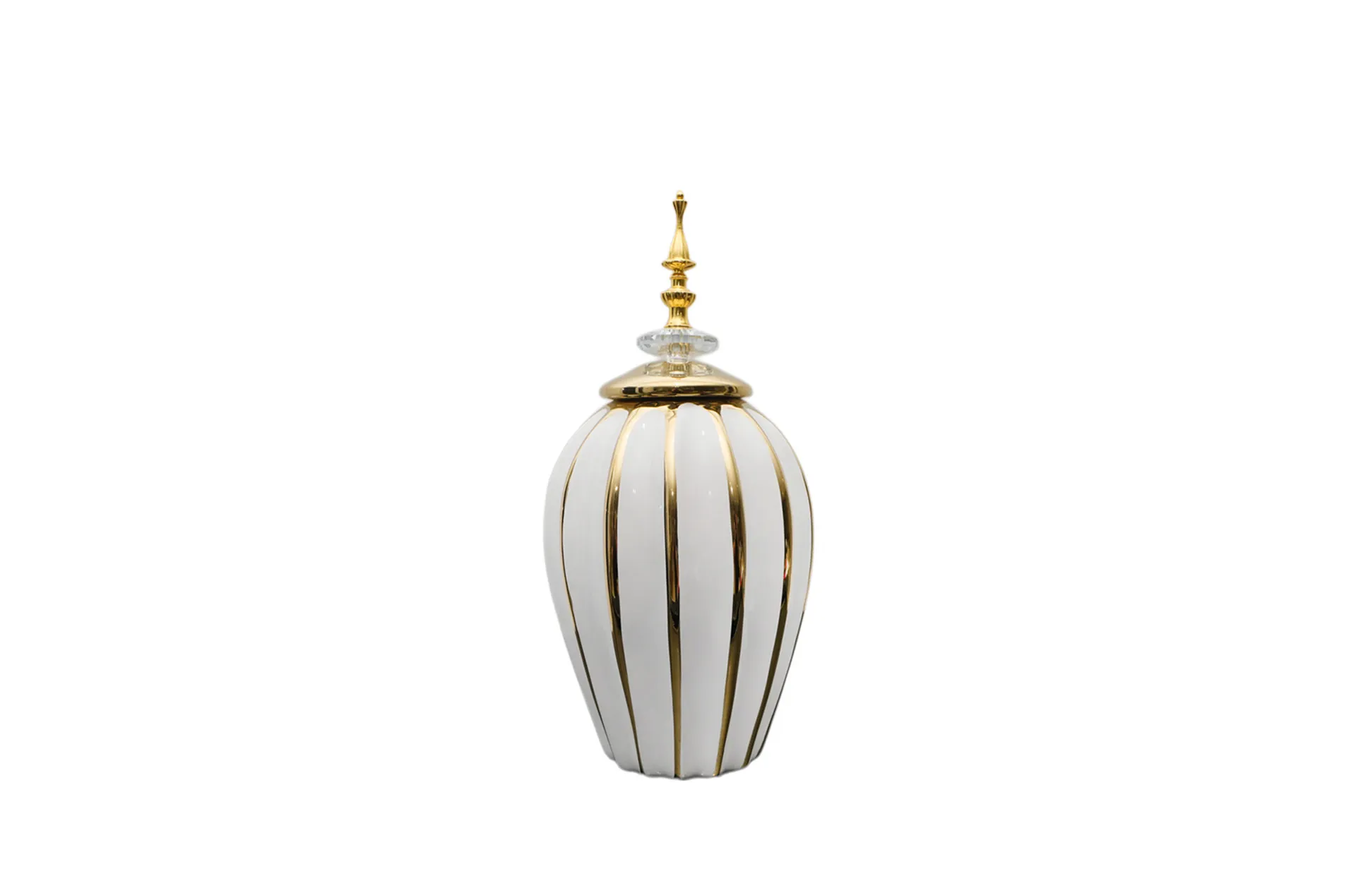 Home Decor Ceramic Decorate Jar V Design 14 Front View