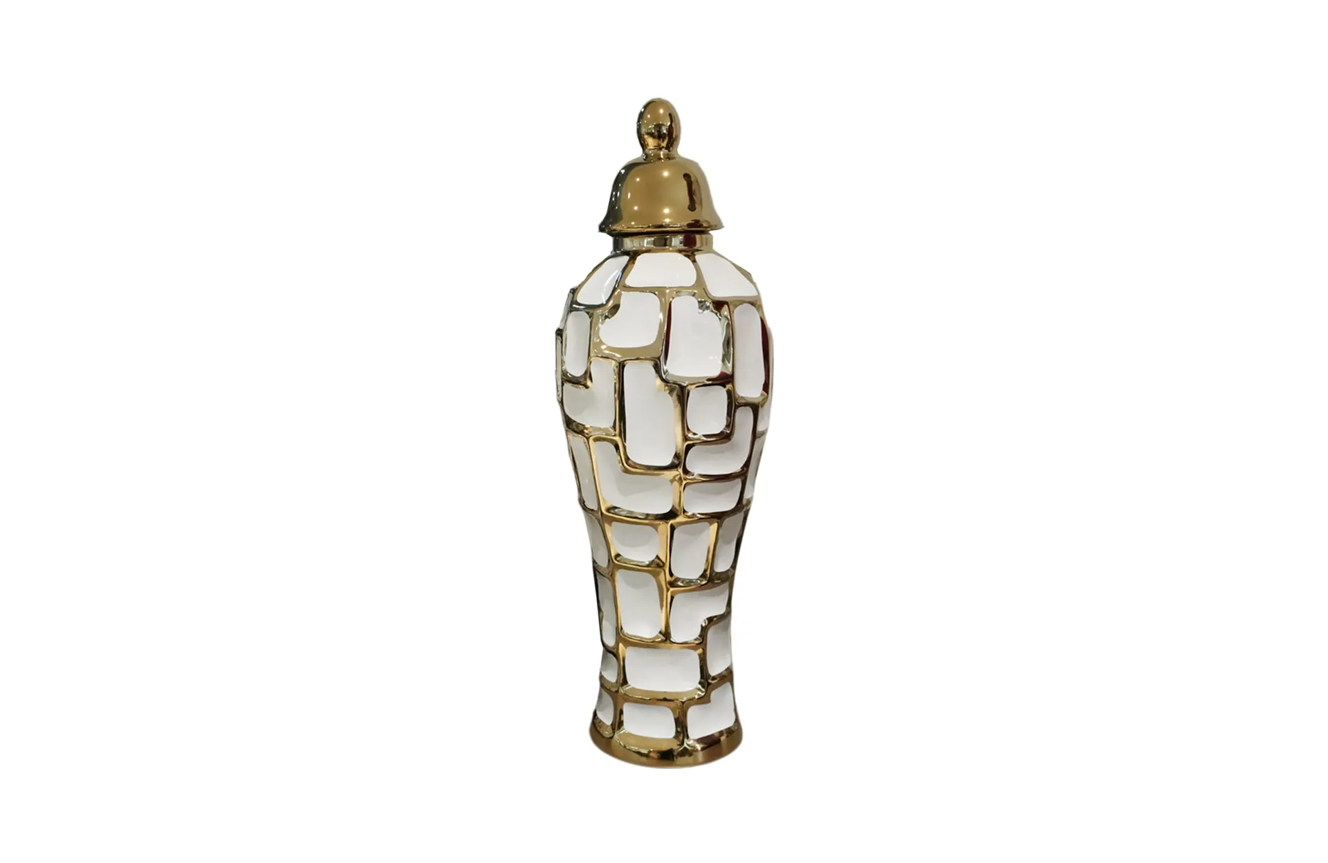 Home Decor Ceramic Decorate Jar V Design 2 Front View