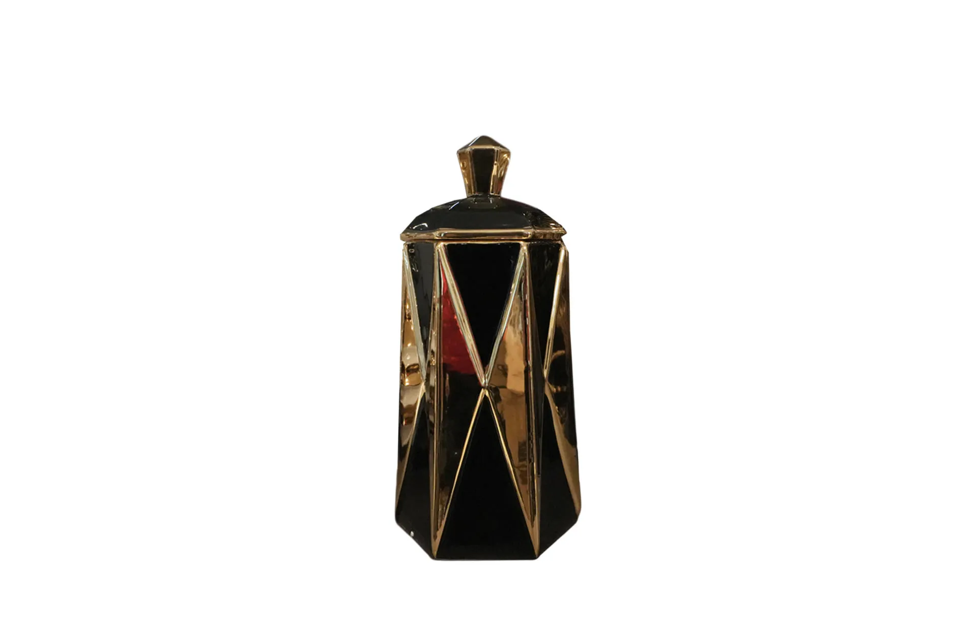 Home Decor Ceramic Decorate Jar V Design 7M Front View