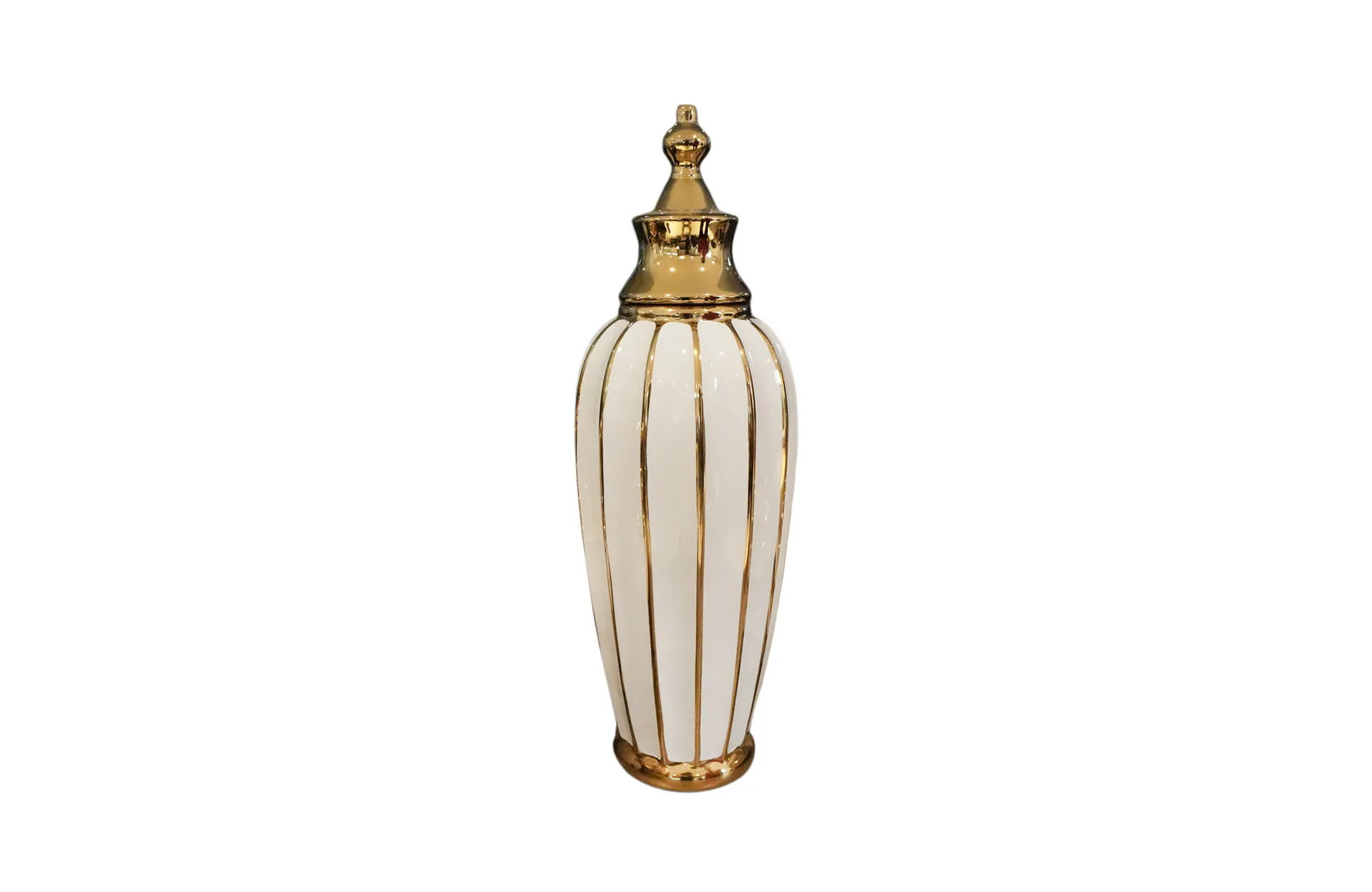Home Decor Ceramic Decorate Jar V Design 8 Front View