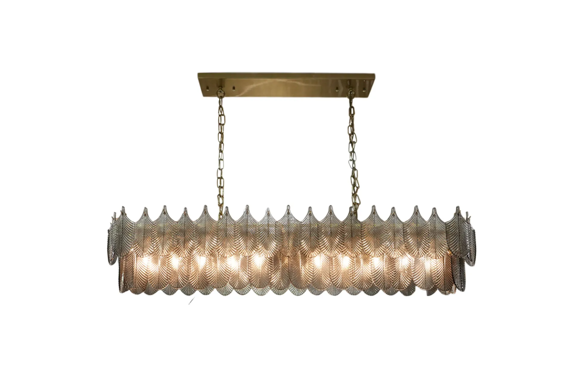 Home Decor Chandelier D5188-11BR-PSG Front View