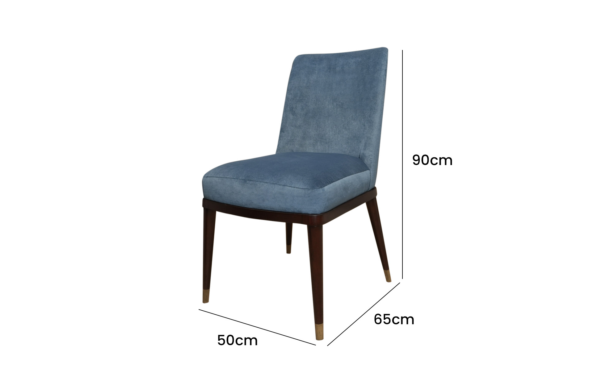 Home Decor Dining Chair Eze-01 Side View Size