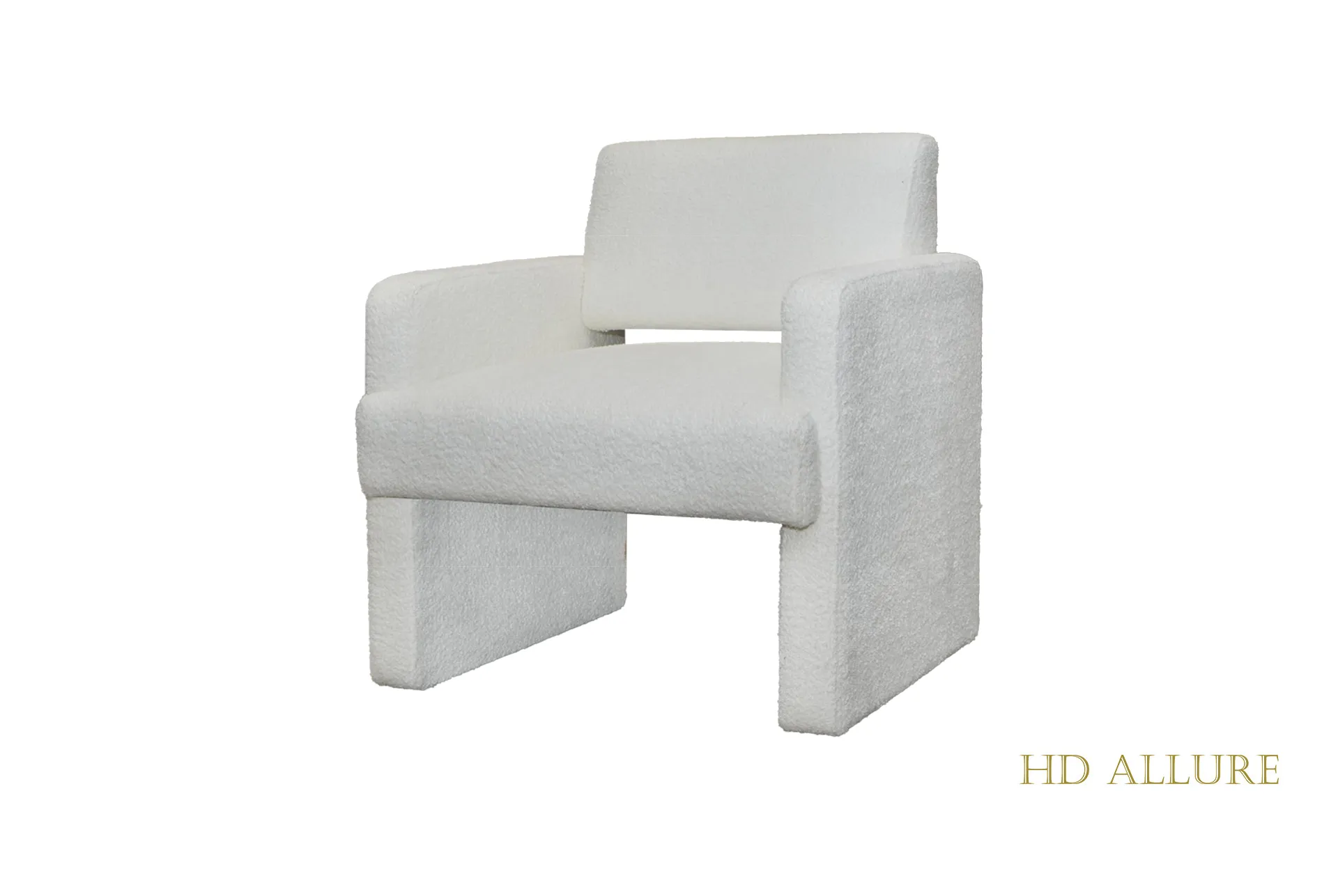 Home Decor Patou Armchair MO Snow Side View