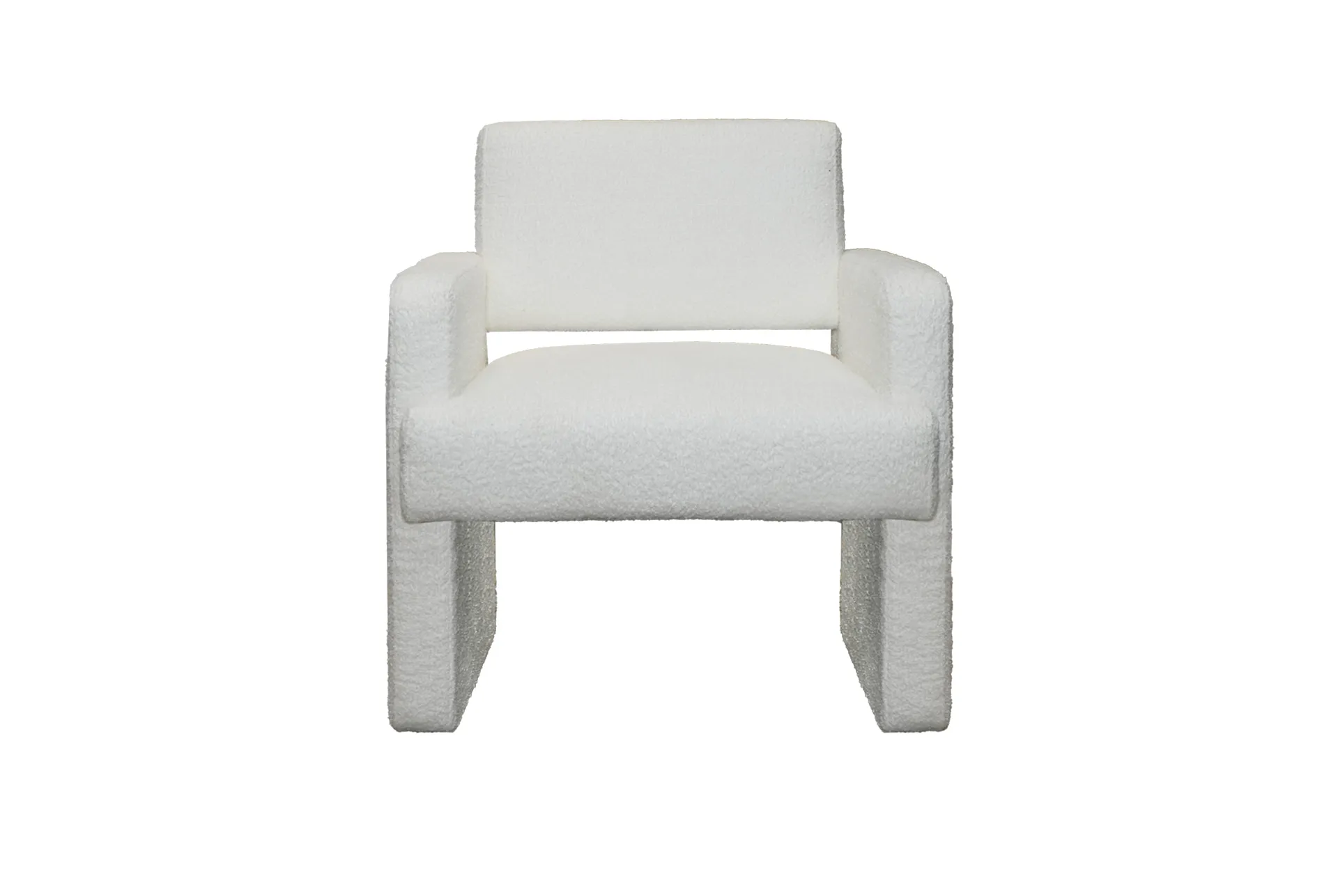 Home Decor Patou Armchair MO Snow Front View