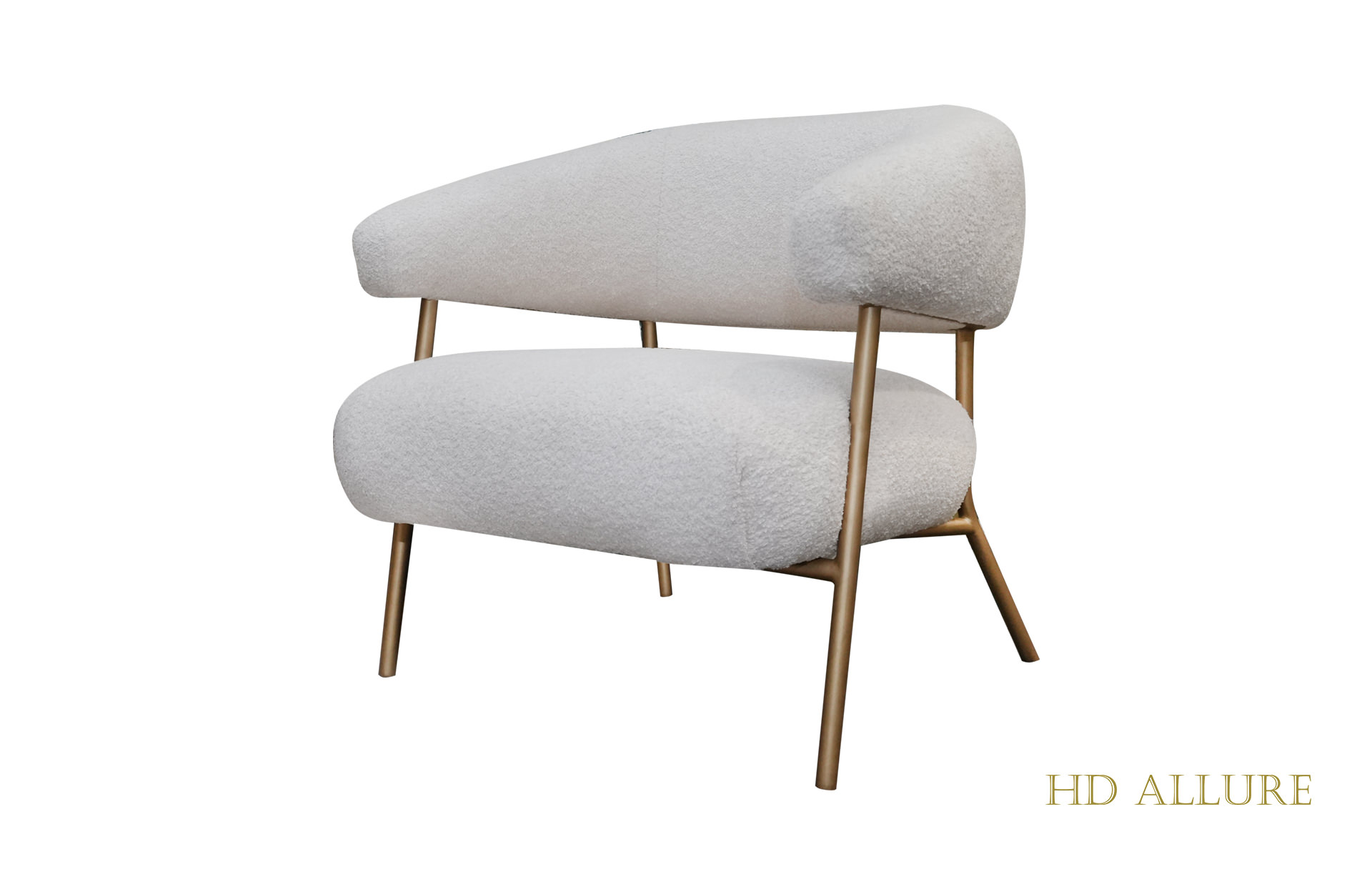 Home Decor Tarifa Metal Armchair Side View