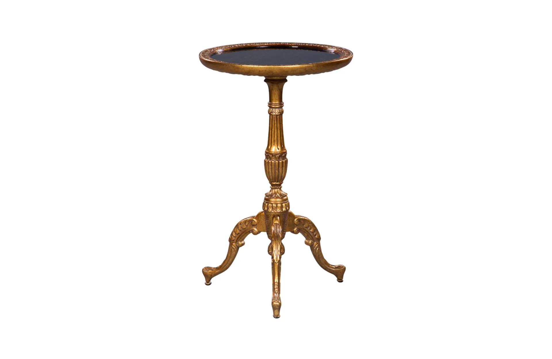 Home Decor Tripod Chinoiserie Table Large 33892 Side View