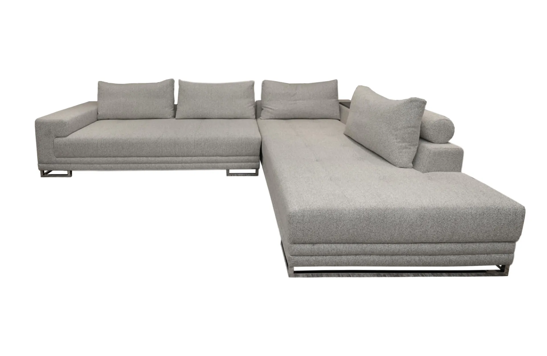 Home Decor Aveiro Sofa MM Stone Front View