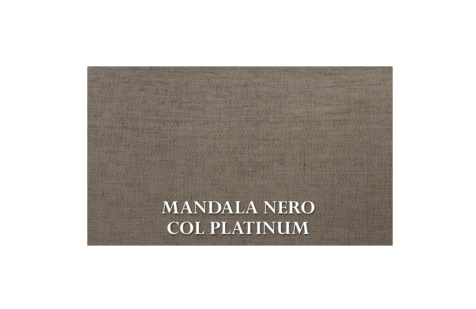Home Decor Bailey Single MN Platinum Fabric View MANDALA NERO COL PLATINUM