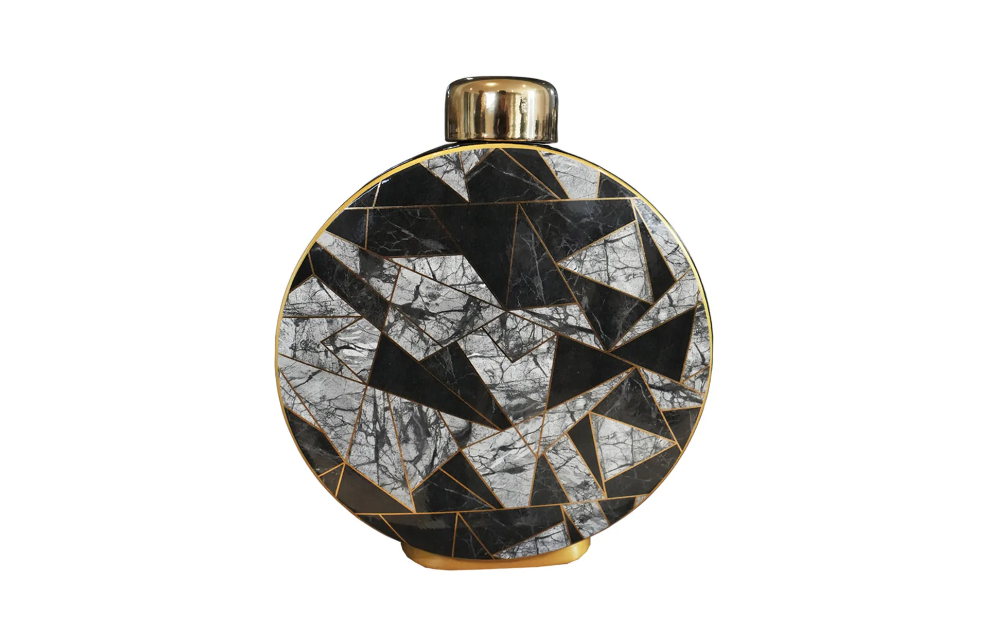Home Decor Ceramic Decorate Jar V Design 40 Front View