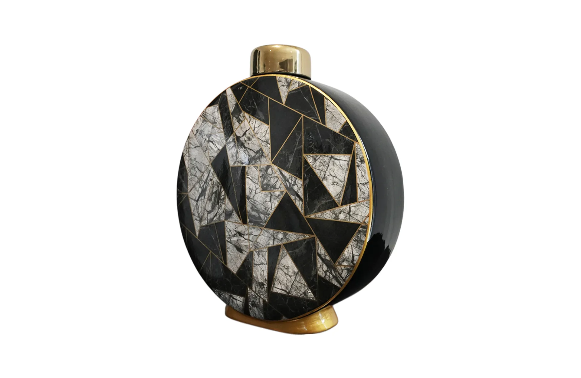 Home Decor Ceramic Decorate Jar V Design 40 Side View
