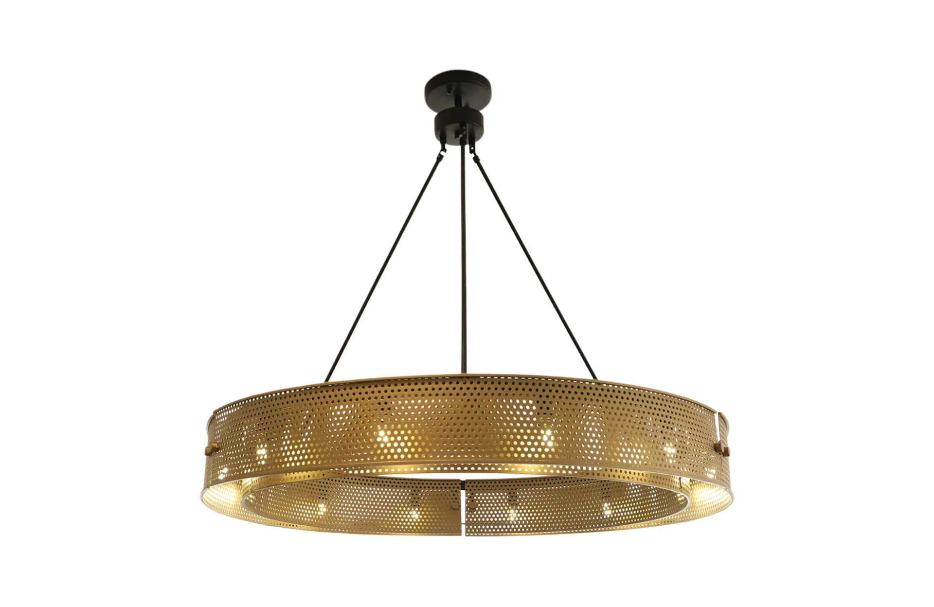 Home Decor Chandelier D8208-12PG-YB Front View