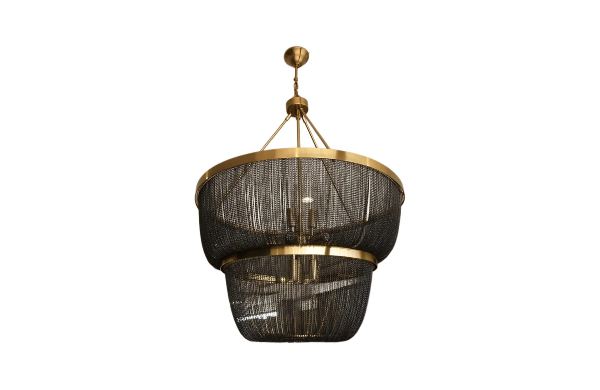 Home Decor Chandelier D8281-12BRN-B Front View