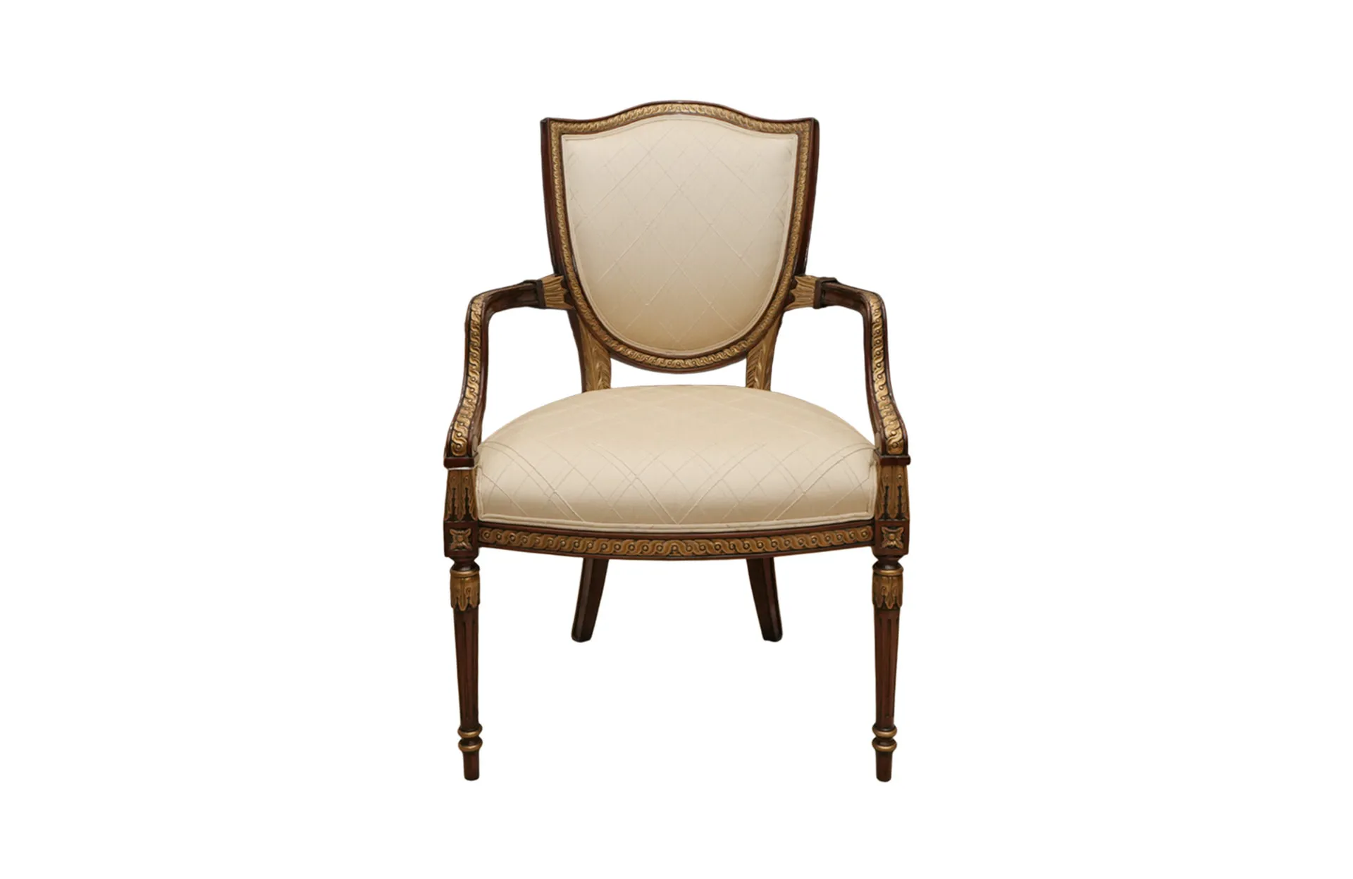 Home Decor French Arm Chair Victoria 33765/1 Front View