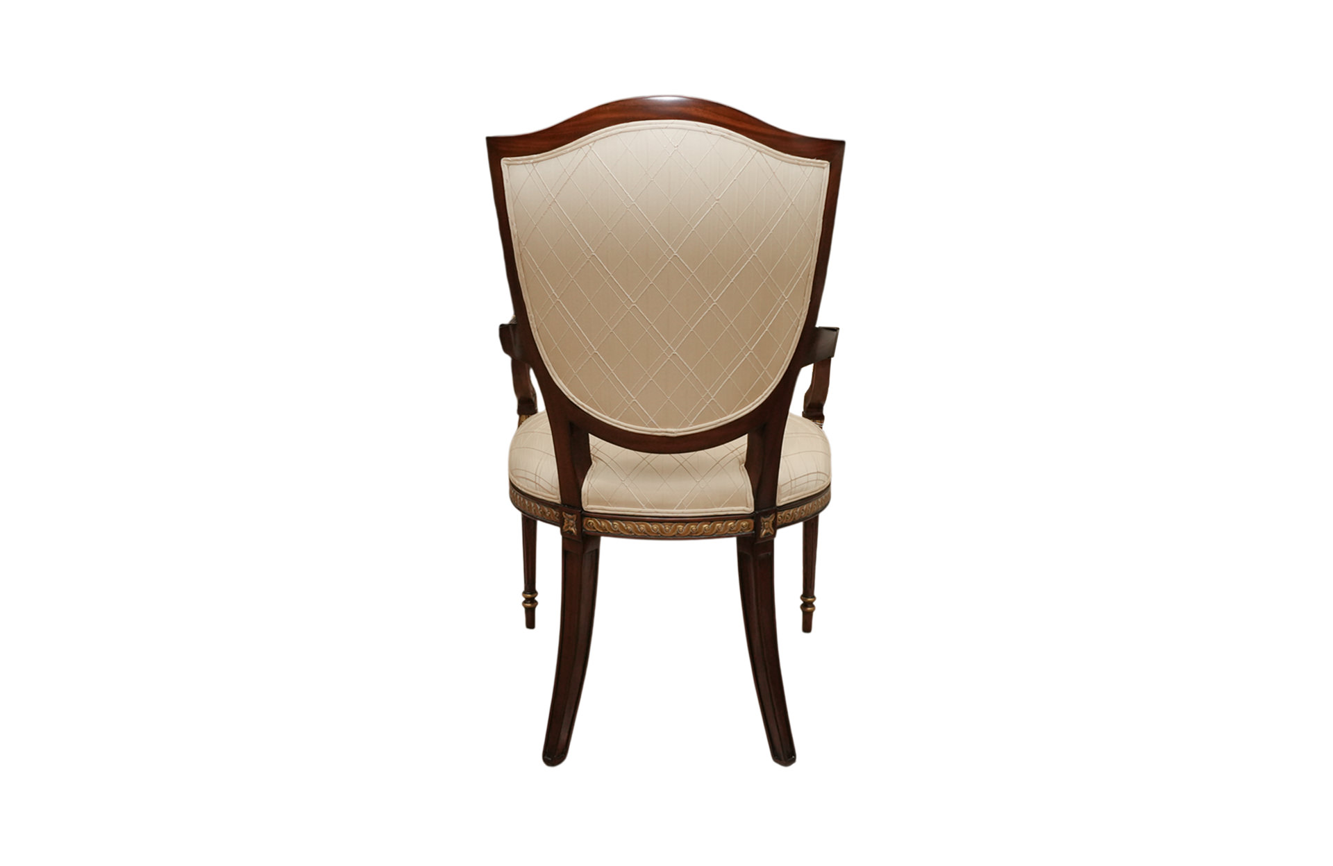 Home Decor French Arm Chair Victoria 33765/1 Back View