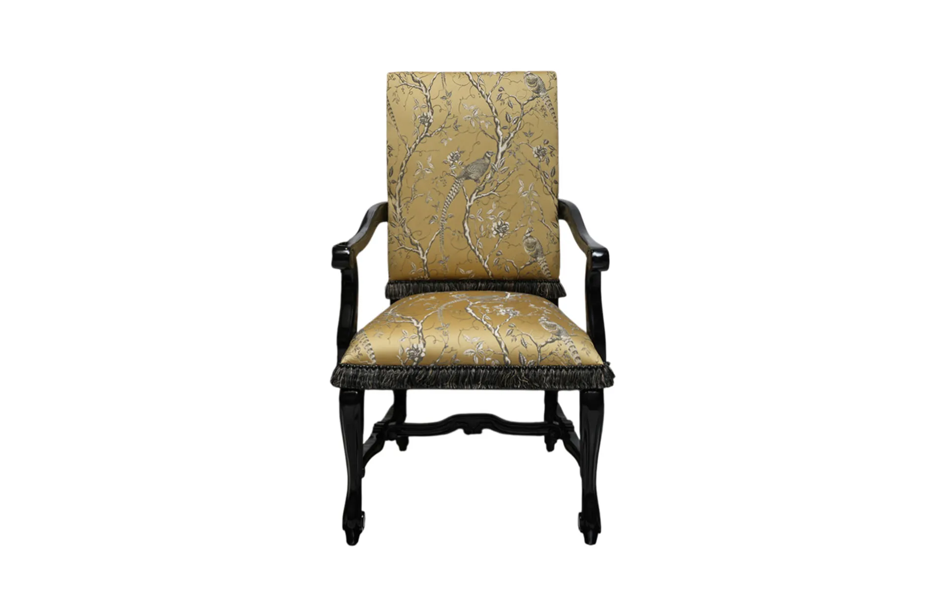 Home Decor Serampat Arm Dining Chair TPA Zest Front View
