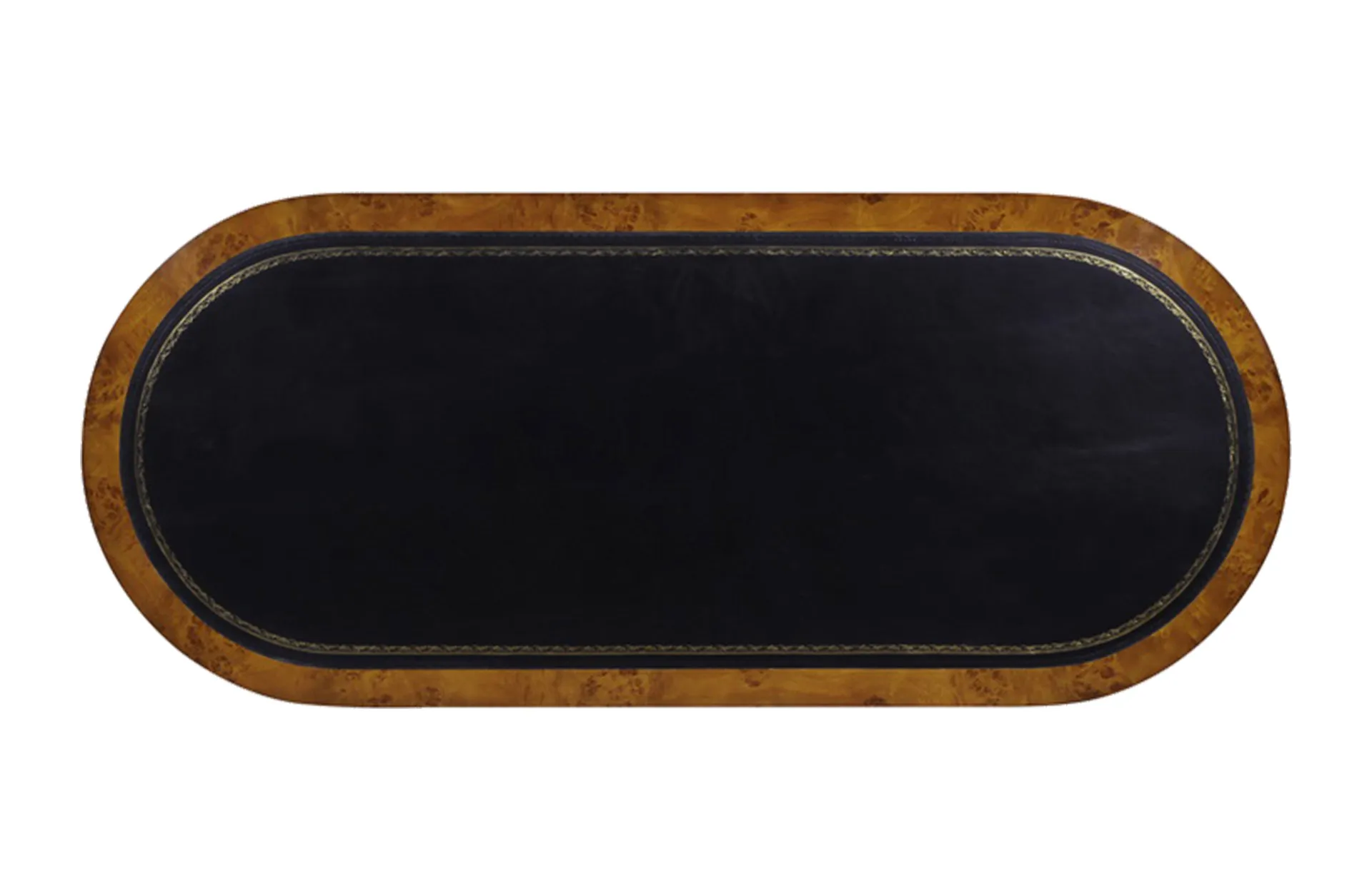Home Decor Desk Clara, Leather Top 34720L Top View