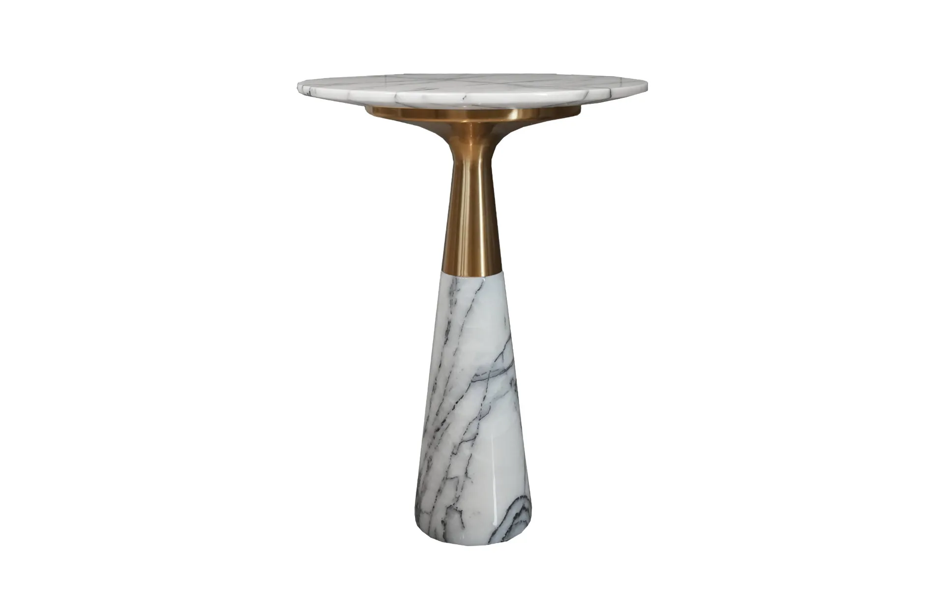 Home Decor HB 3213 Table Coffee Bronze Side Table Front View