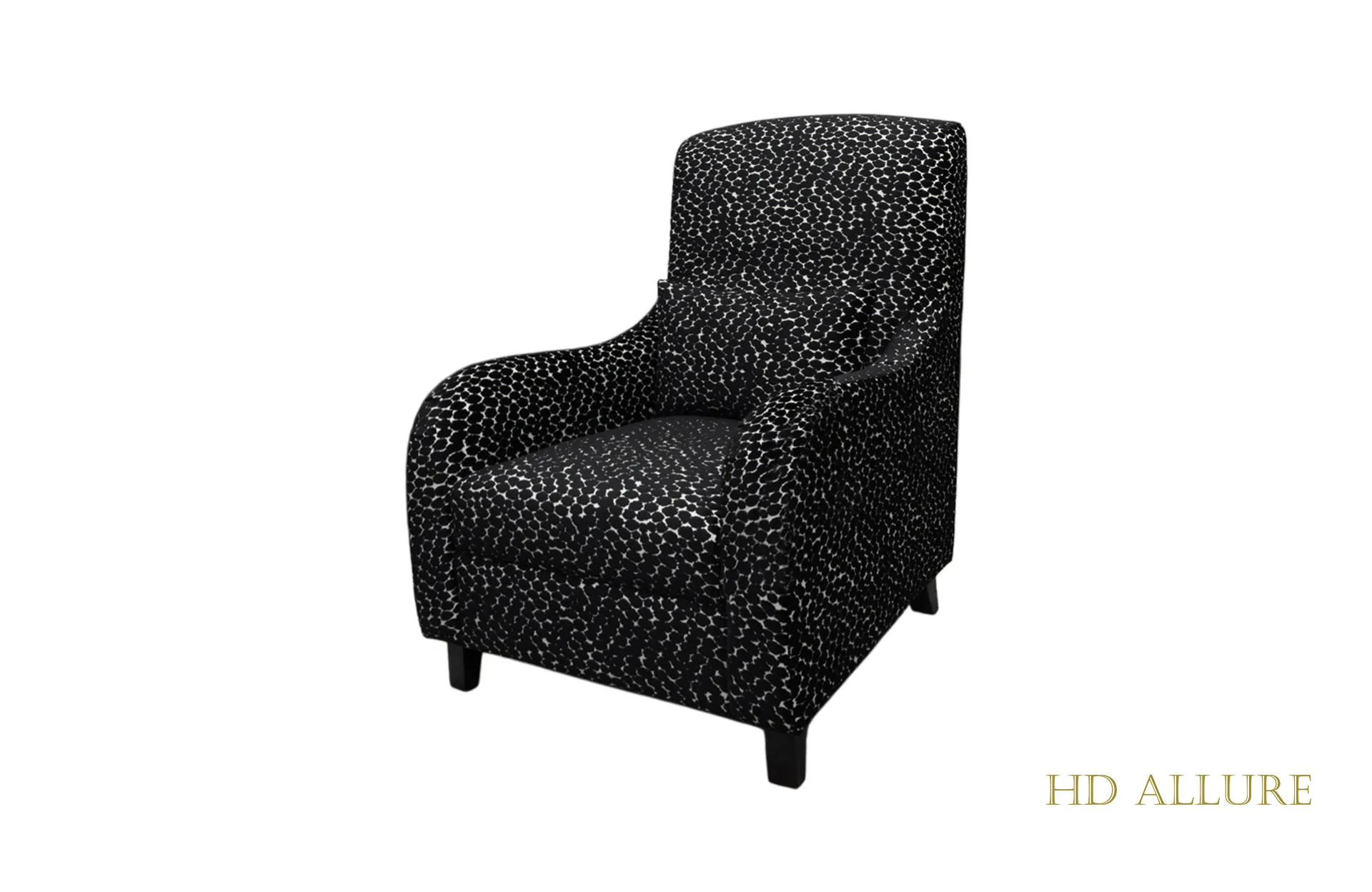 Home Decor Hanzhi Single TJ 090 Indigo Armchair Side View