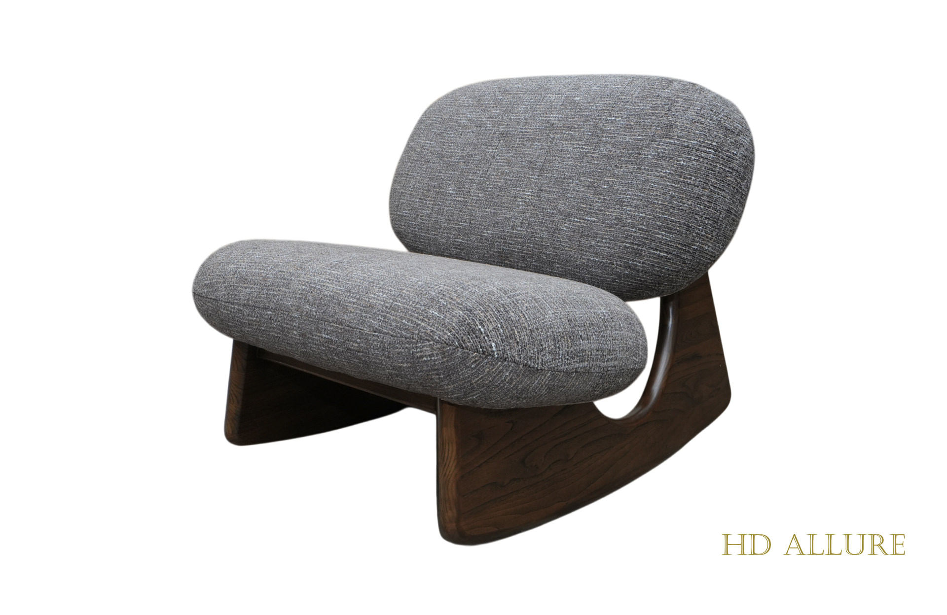 Home Decor Pebble Rocking Lounge Chair Side View
