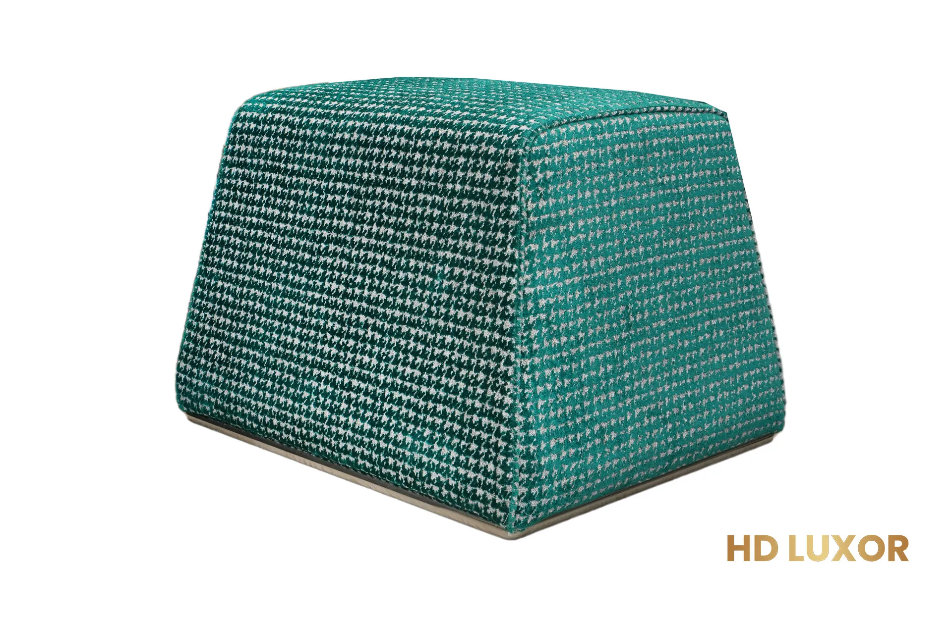 Home Decor Ottoman & Pouf Sigma Stool M 1360 Teal Side View