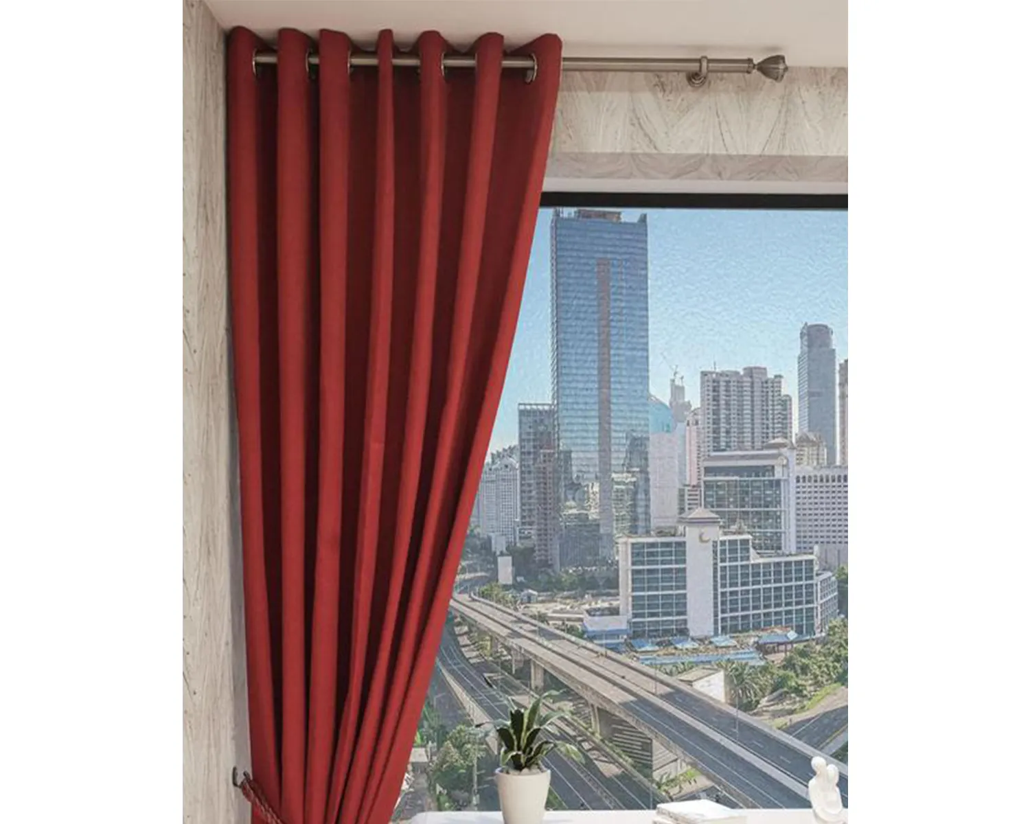 Starbright - 26 Cherry - Blackout Curtain