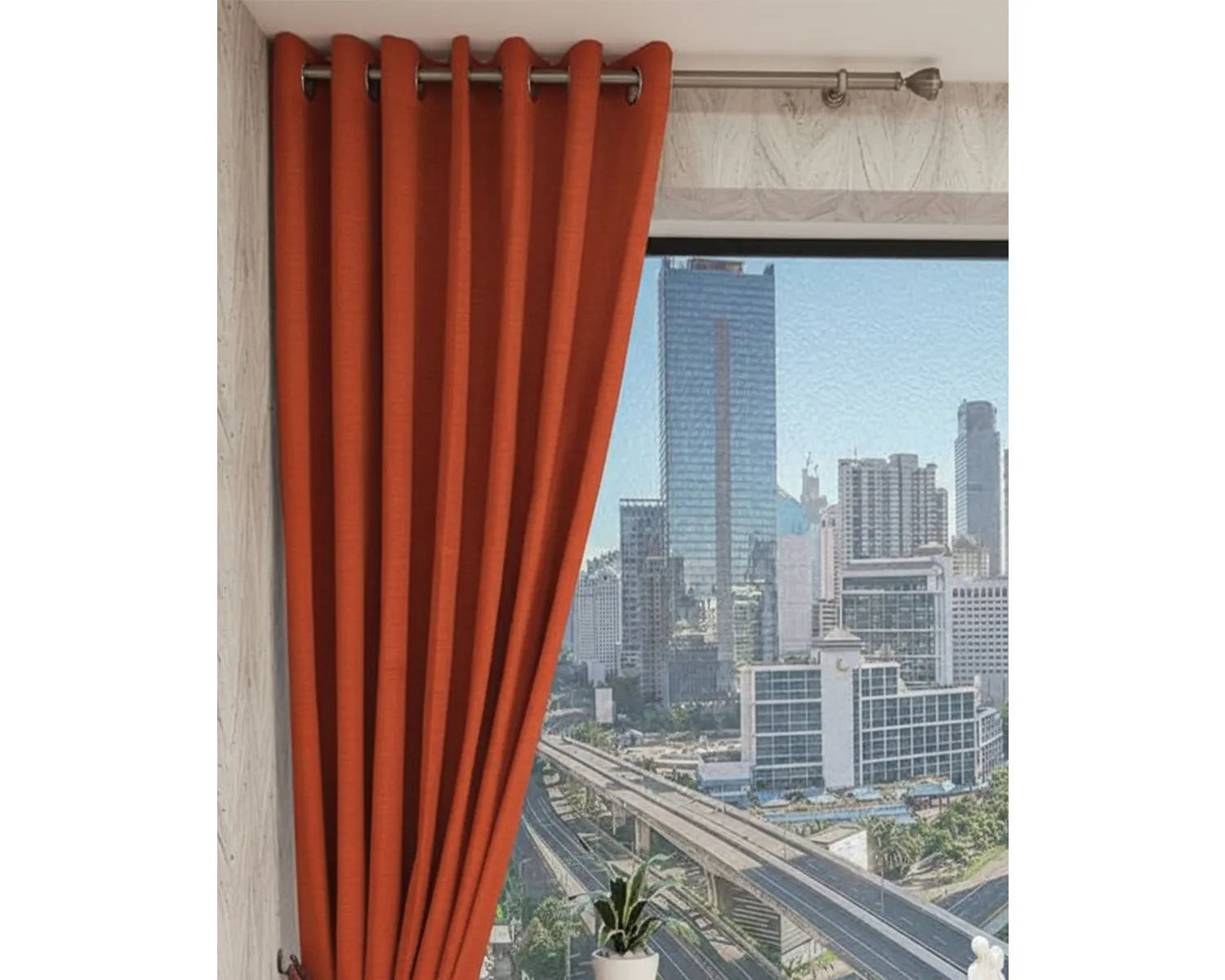 Starbright - 27 Tangerine - Blackout Curtain