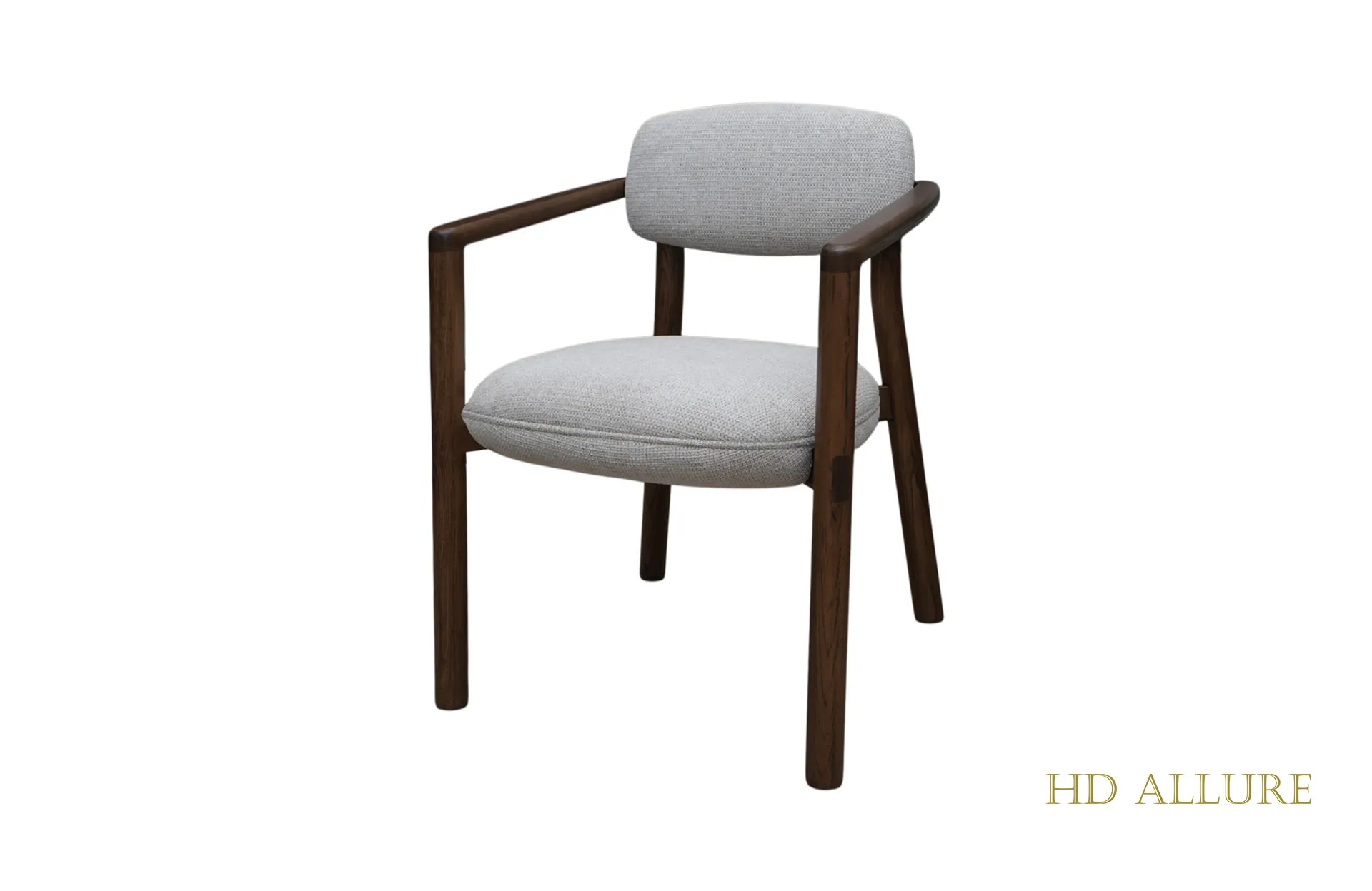 Home Decor Bubal Dining Chair with Armrest Side View