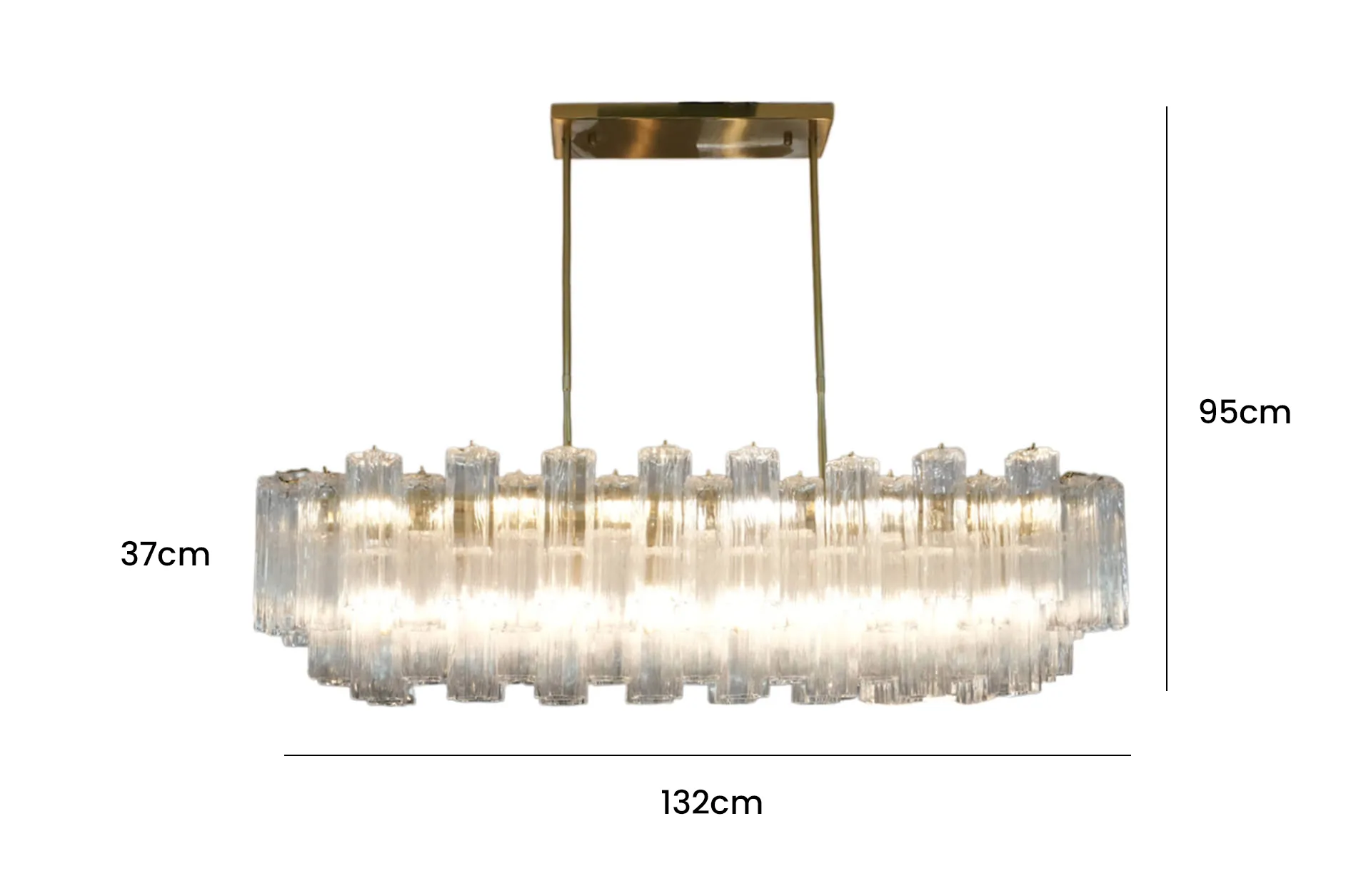 Home Decor Chandelier D5421-14TB Ceiling Lights Size
